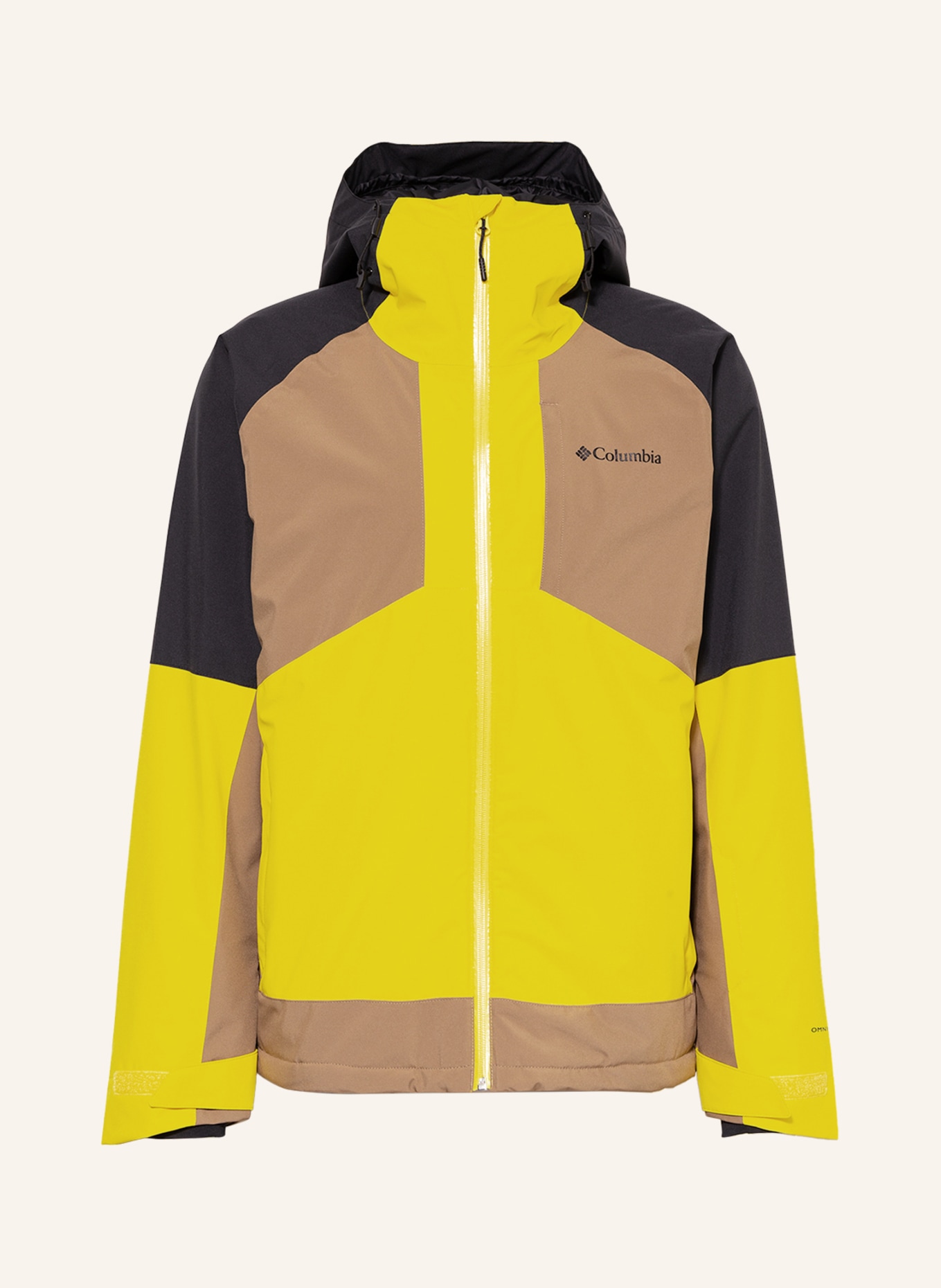 Columbia Ski jacket CENTERPORT II, Color: BLACK/ YELLOW/ COGNAC (Image 1)