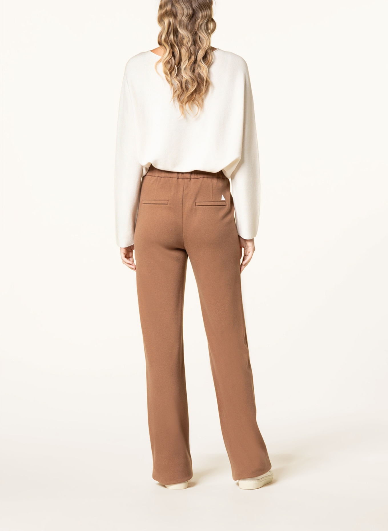 MAC Wide leg trousers CHIARA , Color: LIGHT BROWN (Image 3)