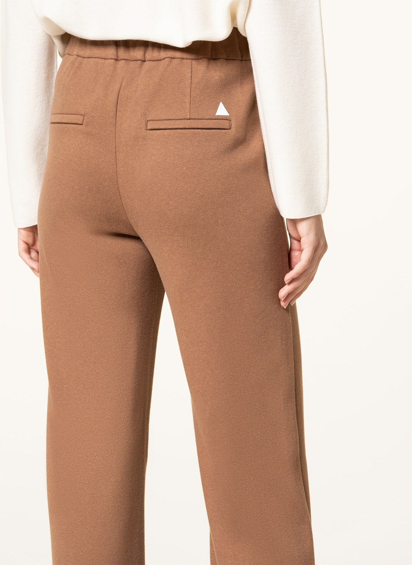 MAC Wide leg trousers CHIARA , Color: LIGHT BROWN (Image 5)