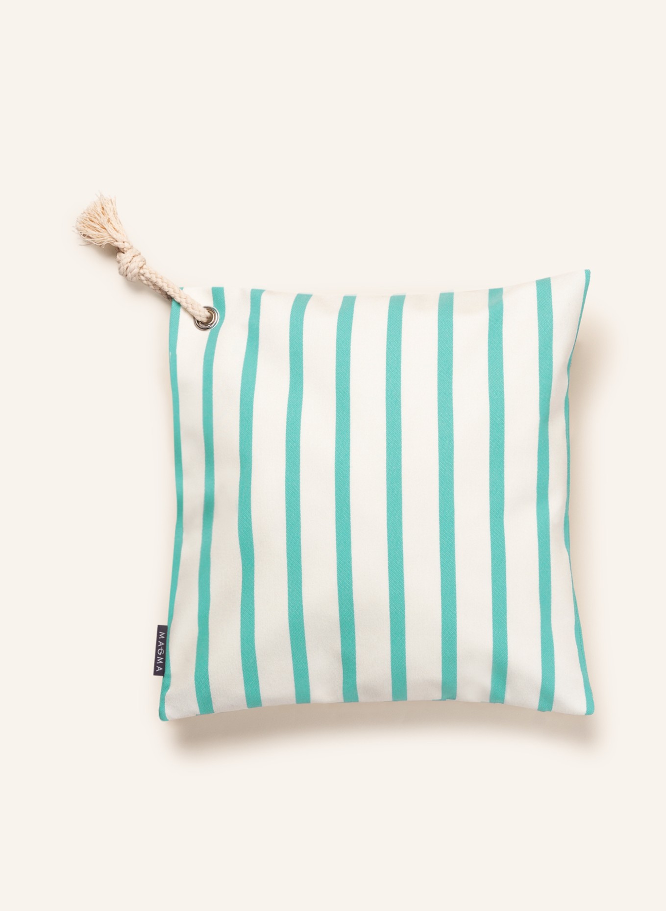 MAGMA Decorative cushion cover MALTA, Color: CREAM/ TURQUOISE (Image 1)