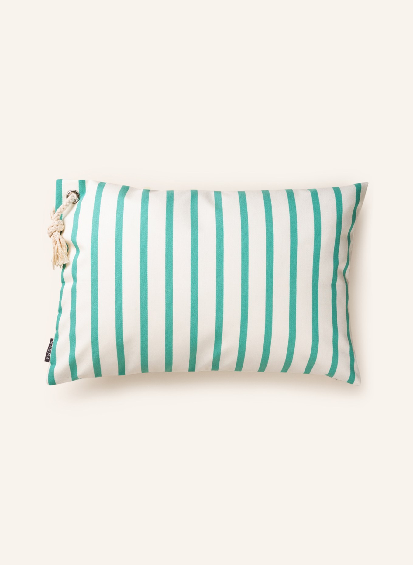 MAGMA Decorative cushion cover MALTA, Color: CREAM/ TURQUOISE (Image 1)