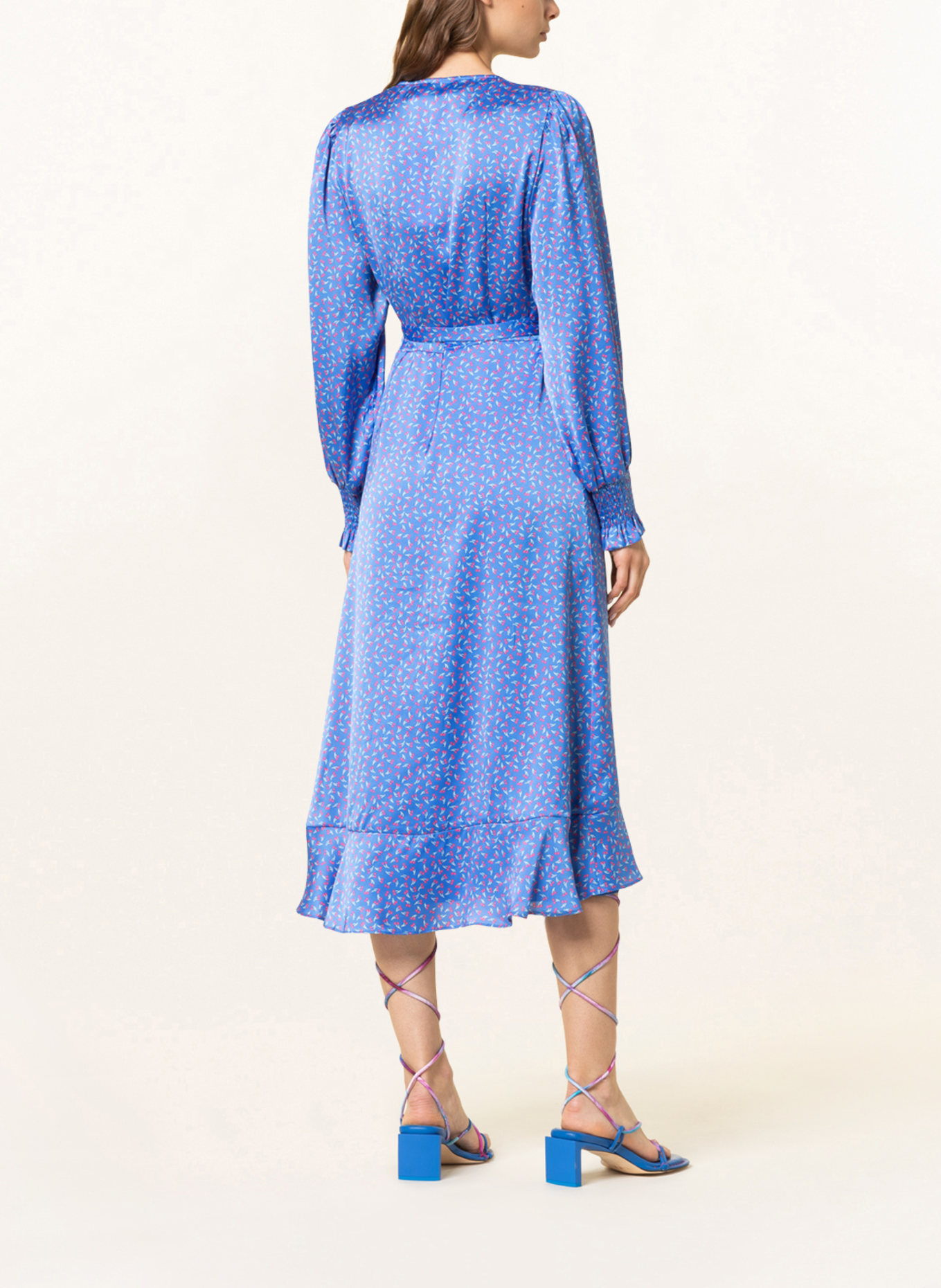 NEO NOIR Wrap dress EVA, Color: BLUE/ RED/ WHITE (Image 3)