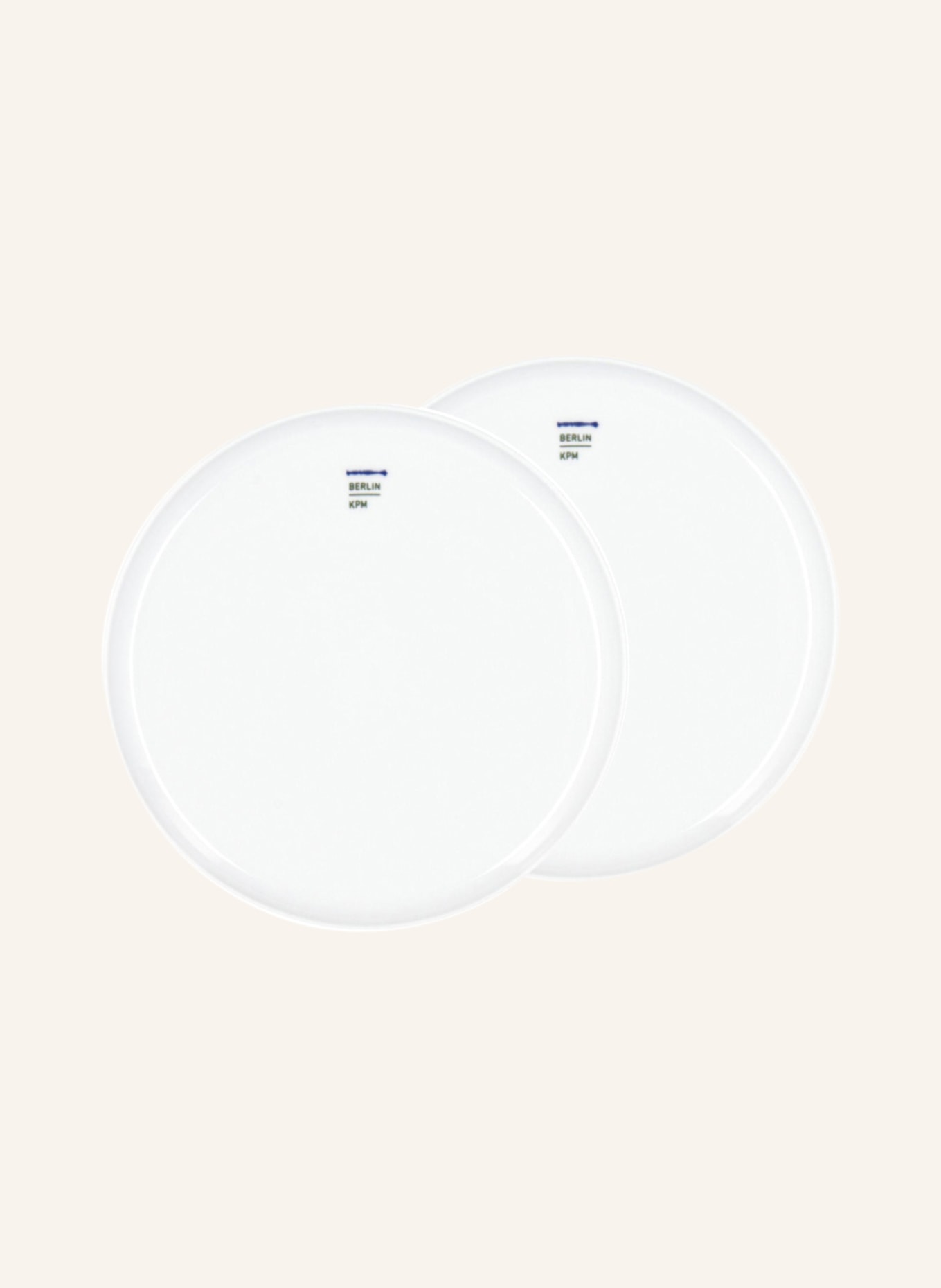 KPM Set of 2 bread plates LAB, Color: WHITE (Image 1)