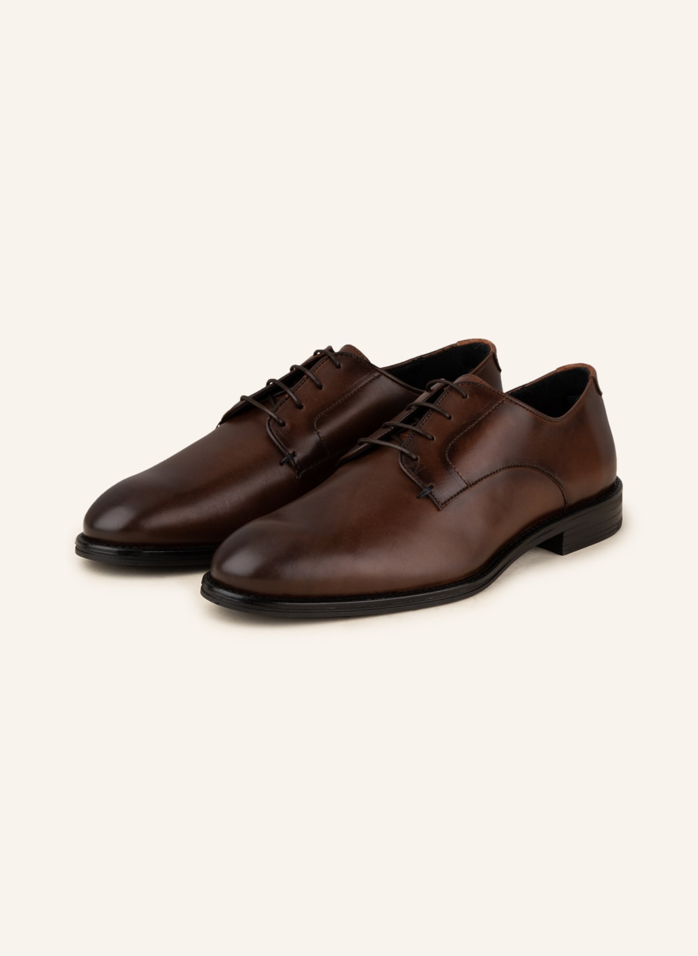 TIGER OF SWEDEN Buty sznurowane TRENT: BRĄZOWY