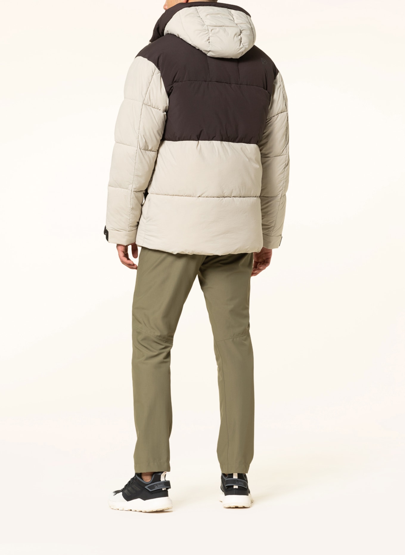 DIDRIKSONS Quilted jacket HILMER, Color: CREAM/ BROWN (Image 3)