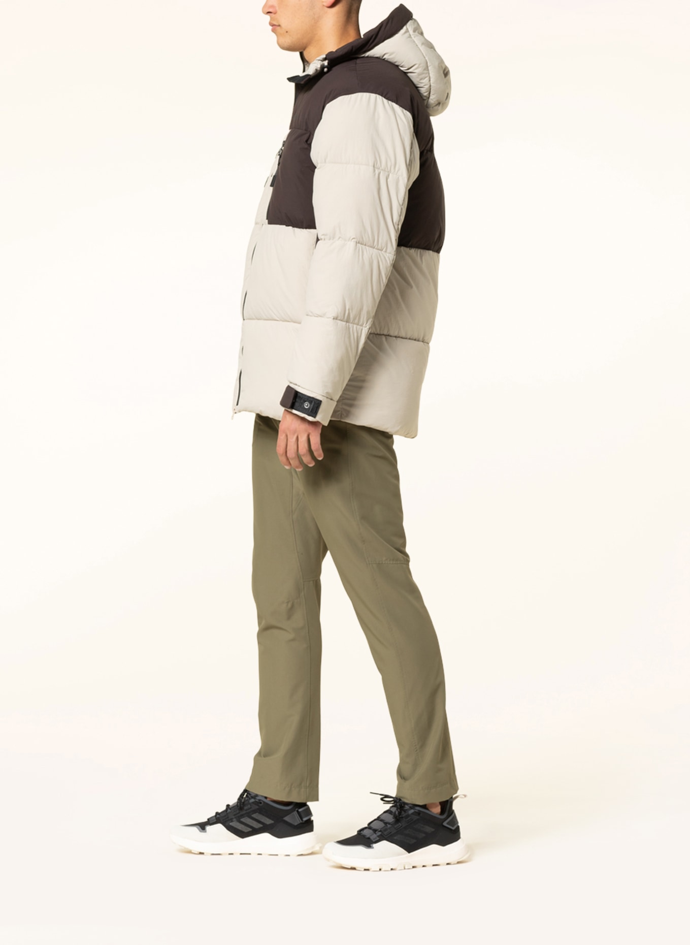 DIDRIKSONS Quilted jacket HILMER, Color: CREAM/ BROWN (Image 4)