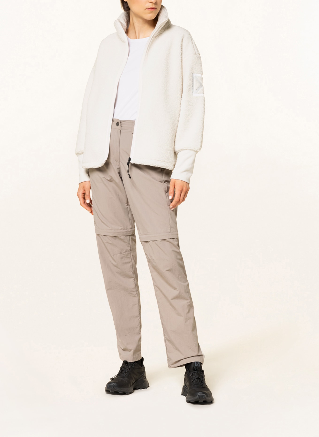 DIDRIKSONS Fleece jacket MELLA, Color: WHITE (Image 2)