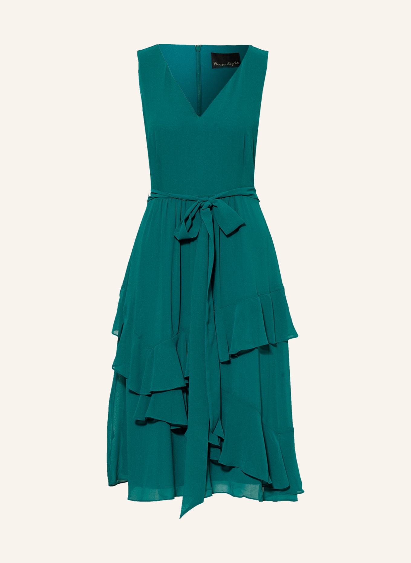 Phase Eight Dress BREESHA with ruffles , Color: TEAL (Image 1)