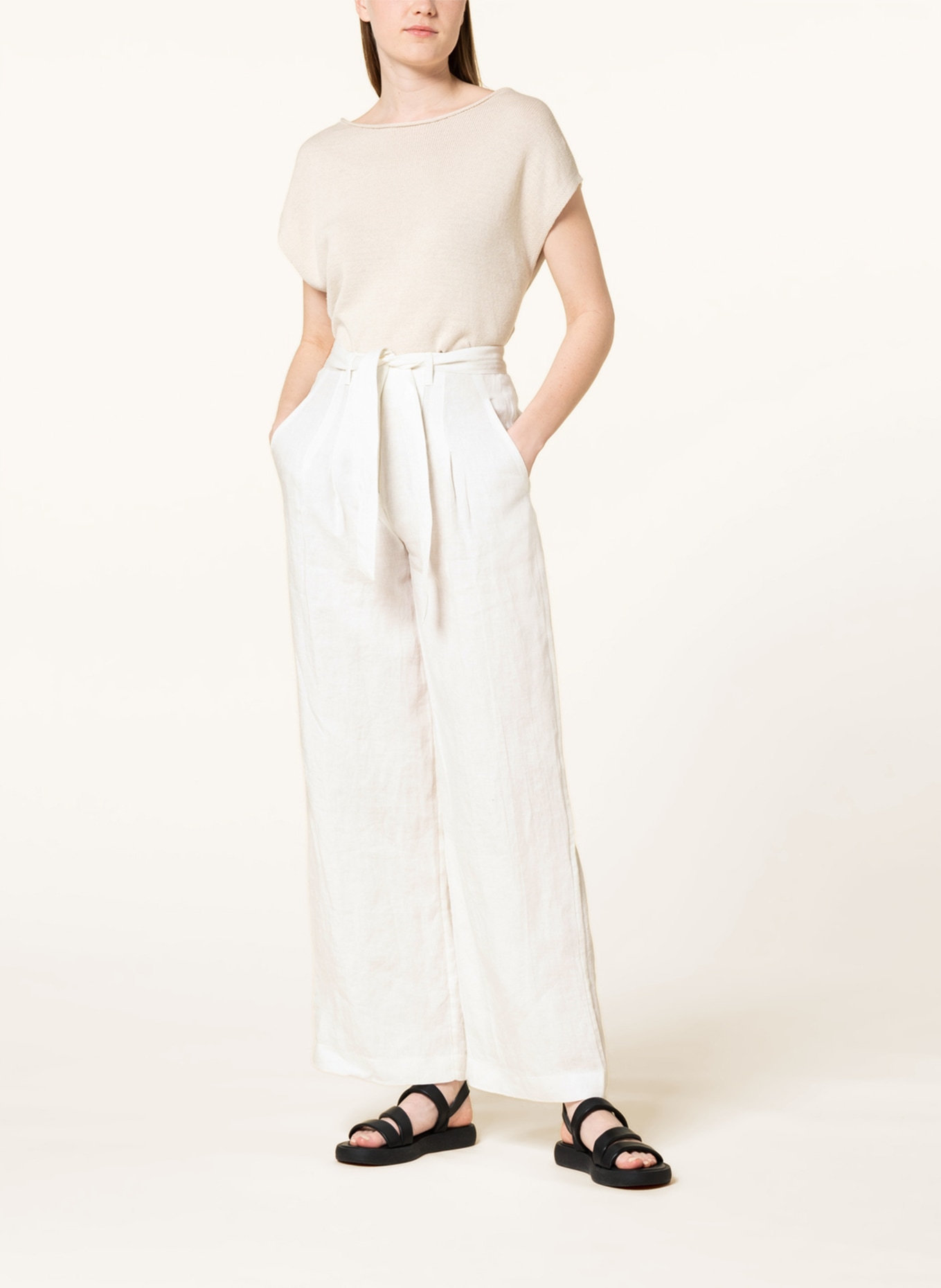 Phase Eight Linen trousers AALIYAH , Color: WHITE (Image 2)