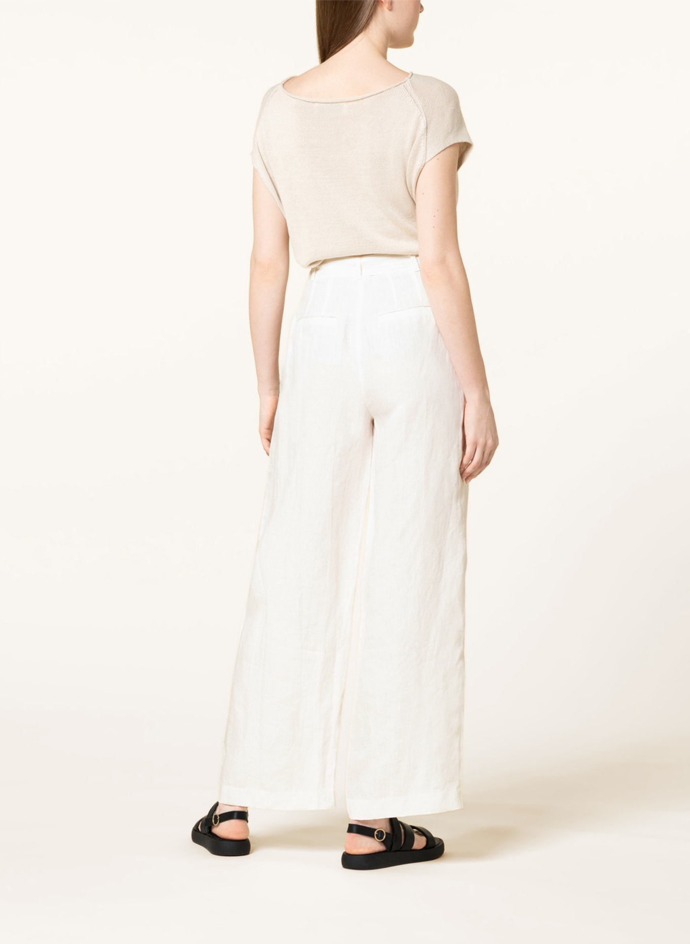 Phase Eight Linen trousers AALIYAH , Color: WHITE (Image 3)
