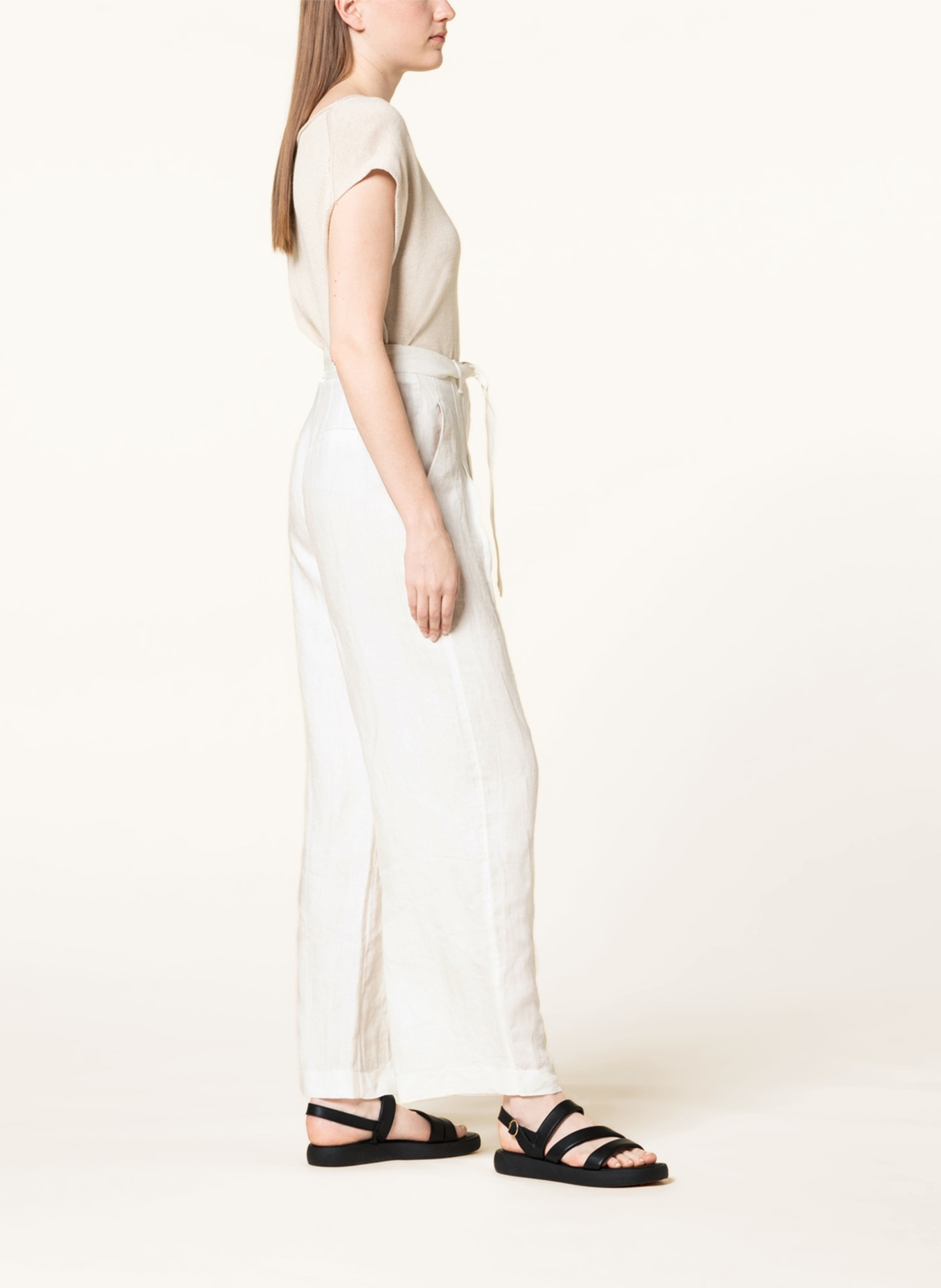 Phase Eight Linen trousers AALIYAH , Color: WHITE (Image 4)