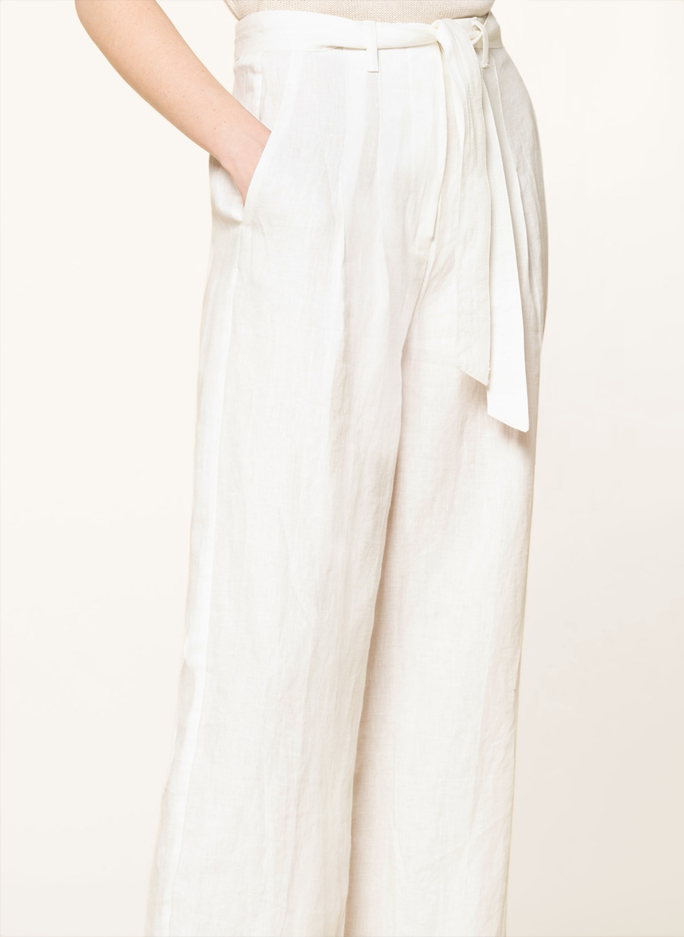 Phase Eight Linen trousers AALIYAH , Color: WHITE (Image 5)