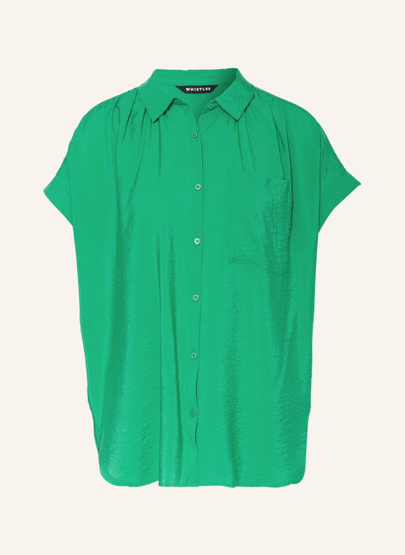 WHISTLES Shirt blouse NICOLA, Color: GREEN (Image 1)