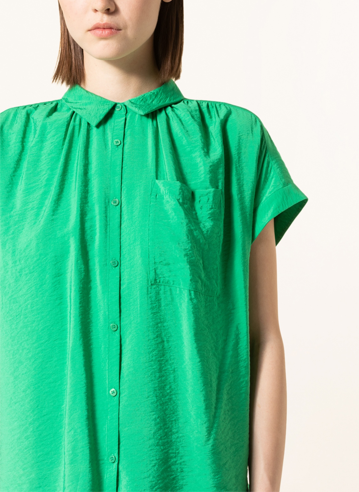WHISTLES Shirt blouse NICOLA, Color: GREEN (Image 4)