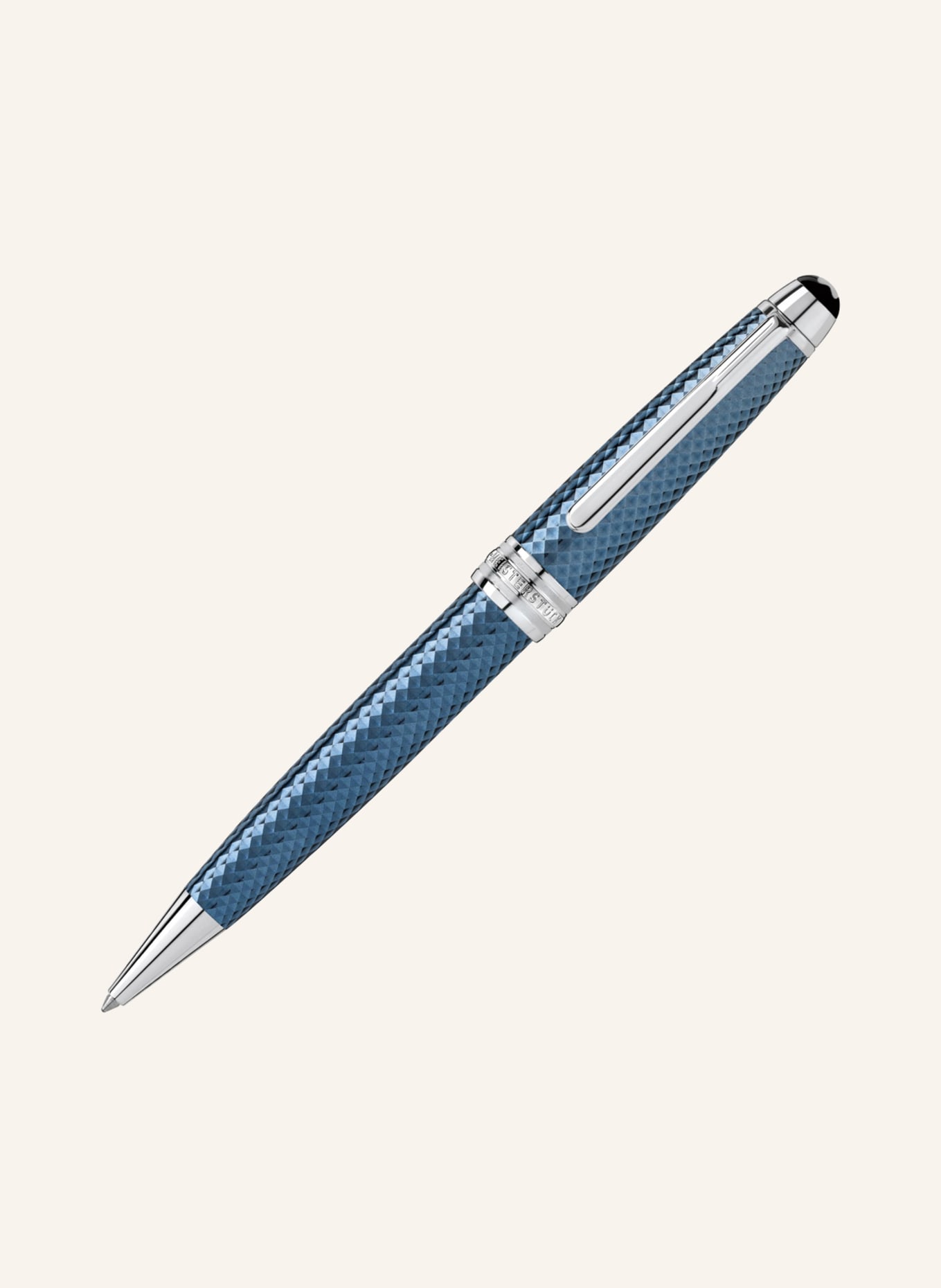 MONTBLANC Długopis z mechanizmem obrotowym MEISTERSTÜCK GLACIER SOLITAIRE, Kolor: JASNONIEBIESKI/ SREBRNY (Obrazek 1)