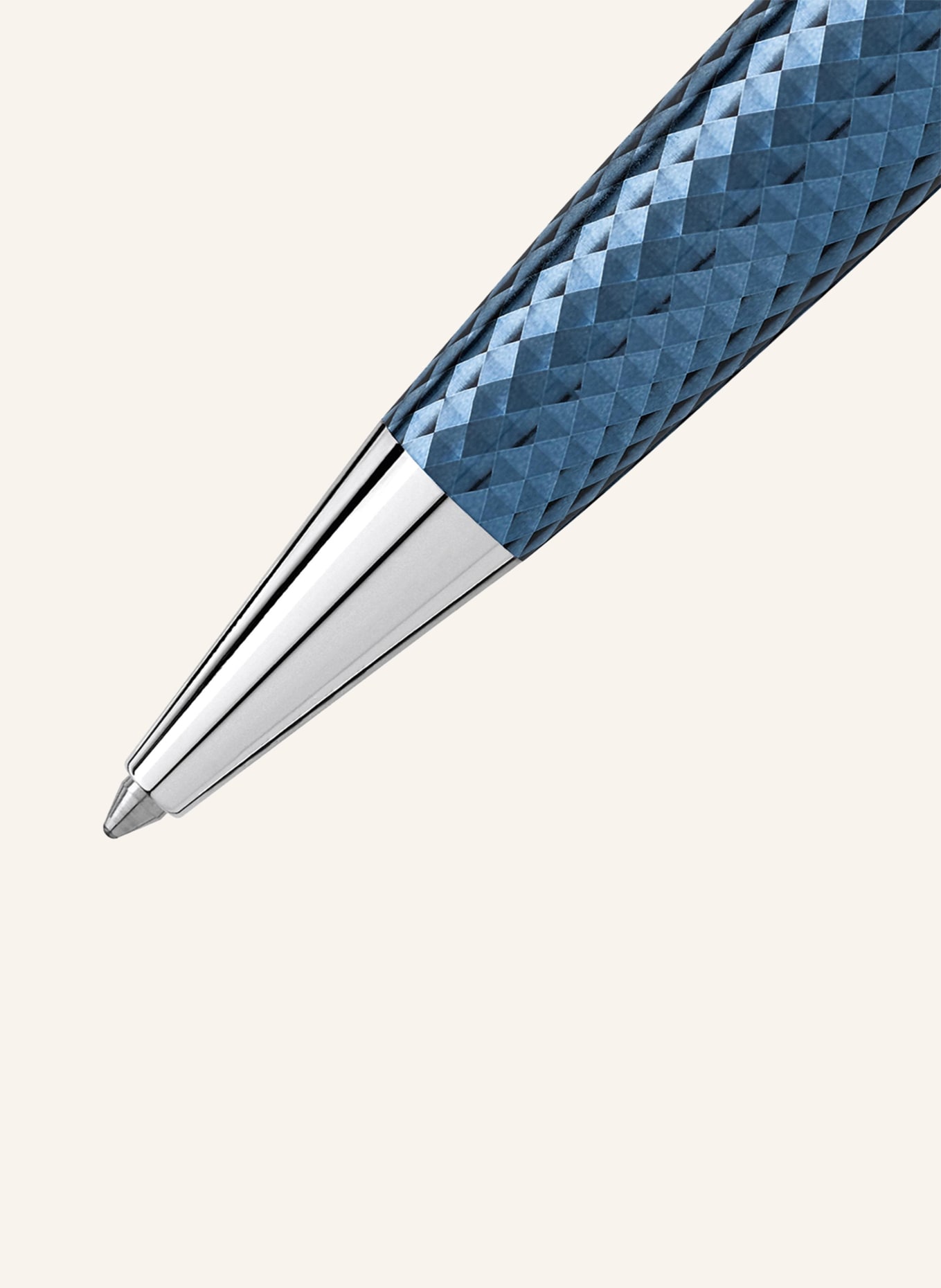 MONTBLANC Długopis z mechanizmem obrotowym MEISTERSTÜCK GLACIER SOLITAIRE, Kolor: JASNONIEBIESKI/ SREBRNY (Obrazek 2)