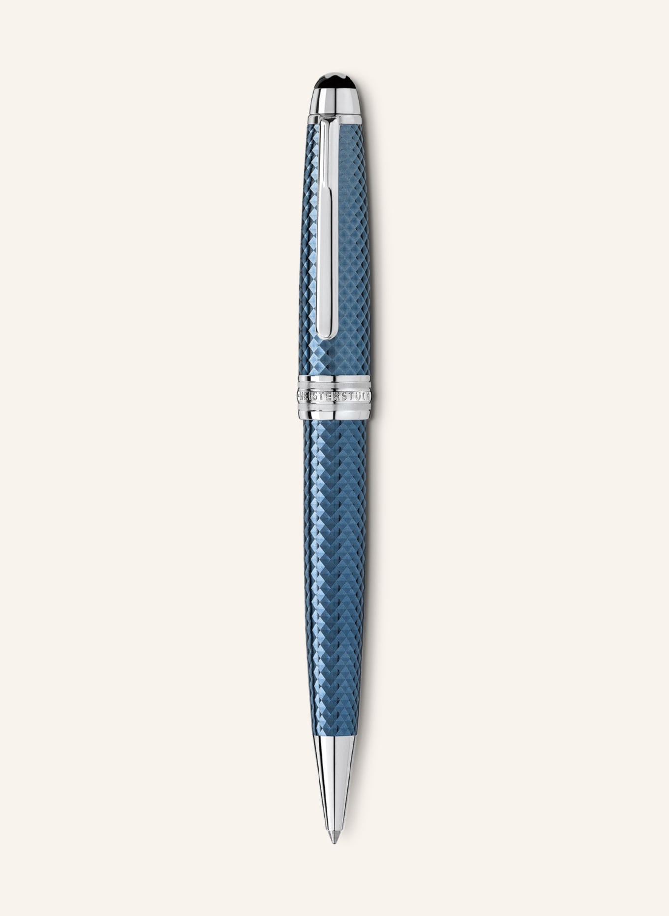MONTBLANC Długopis z mechanizmem obrotowym MEISTERSTÜCK GLACIER SOLITAIRE, Kolor: JASNONIEBIESKI/ SREBRNY (Obrazek 3)