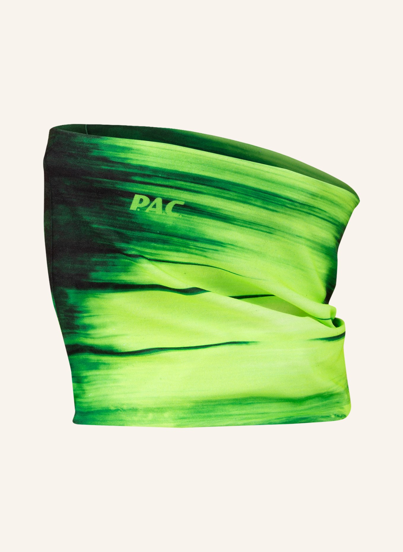 P.A.C. Multifunctional scarf with UV protection 40+, Color: GREEN/ NEON GREEN (Image 3)