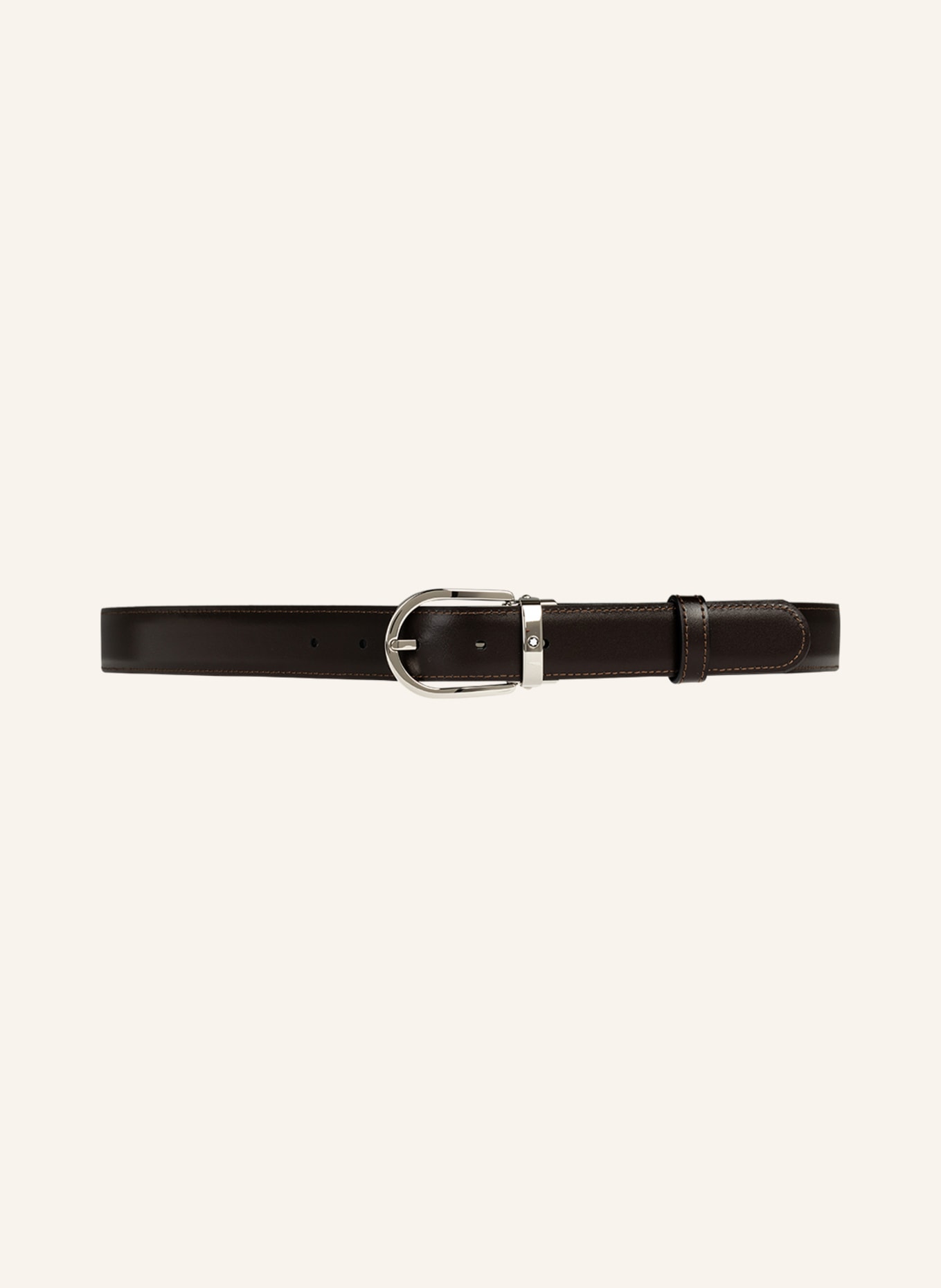 MONTBLANC Leather belt, Color: BLACK (Image 3)