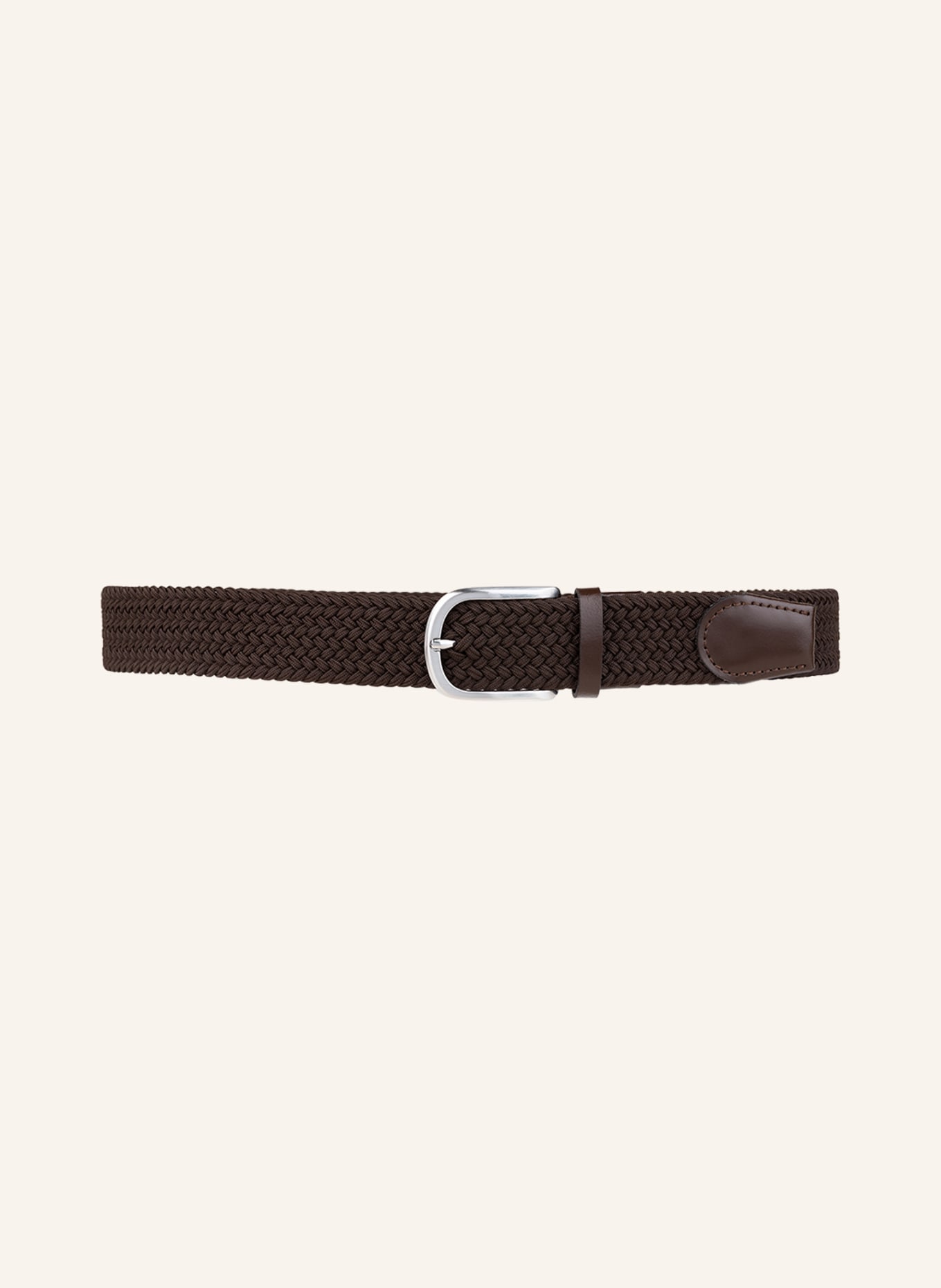 REISS Braided belt ELMONT, Color: DARK BROWN (Image 2)