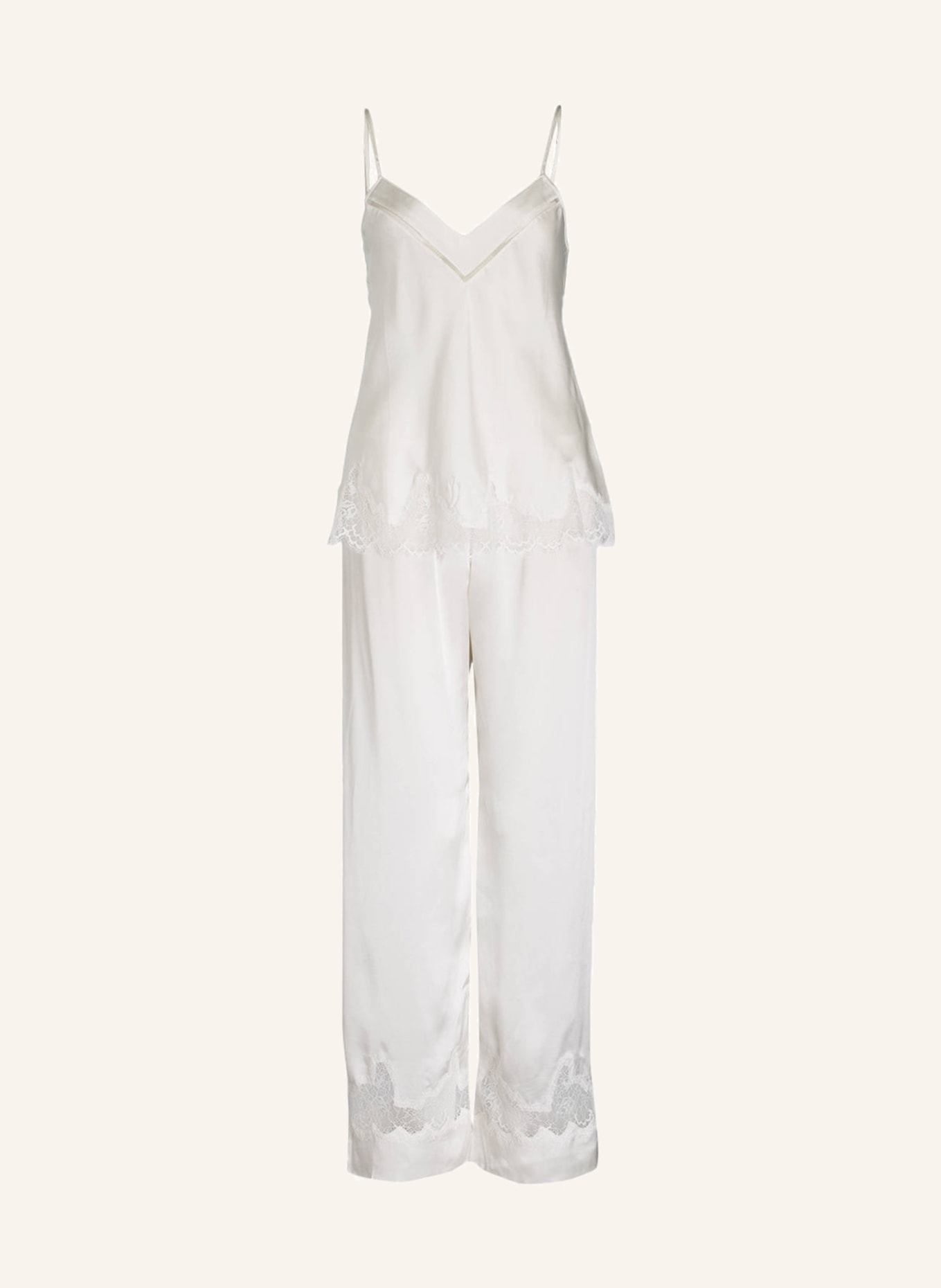 SIMONE PÉRÈLE Pajama top NOCTURNE made of silk, Color: IVORY (Image 4)