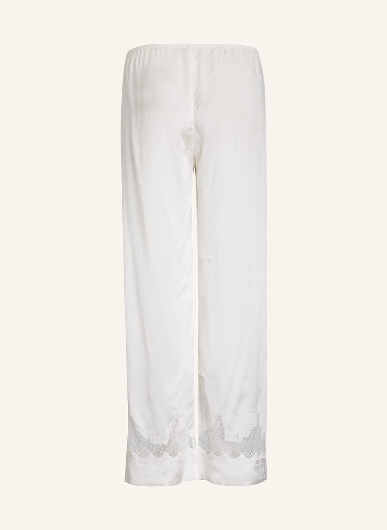 SIMONE PÉRÈLE Pajama pants NOCTURNE made of silk, Color: IVORY (Image 2)