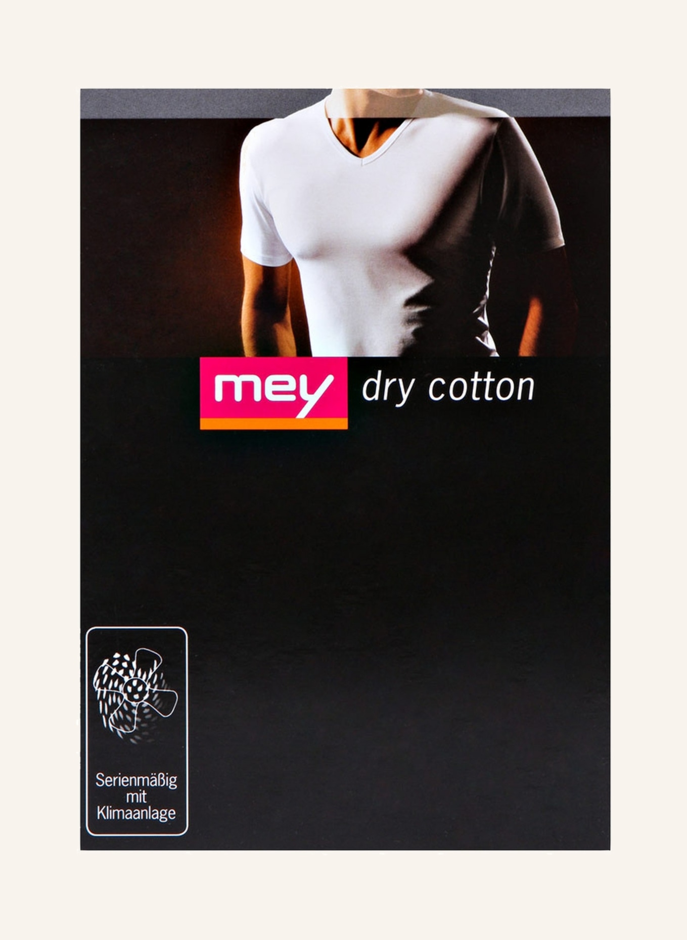 mey V-neck shirt series DRY COTTON, Color: WHITE (Image 5)