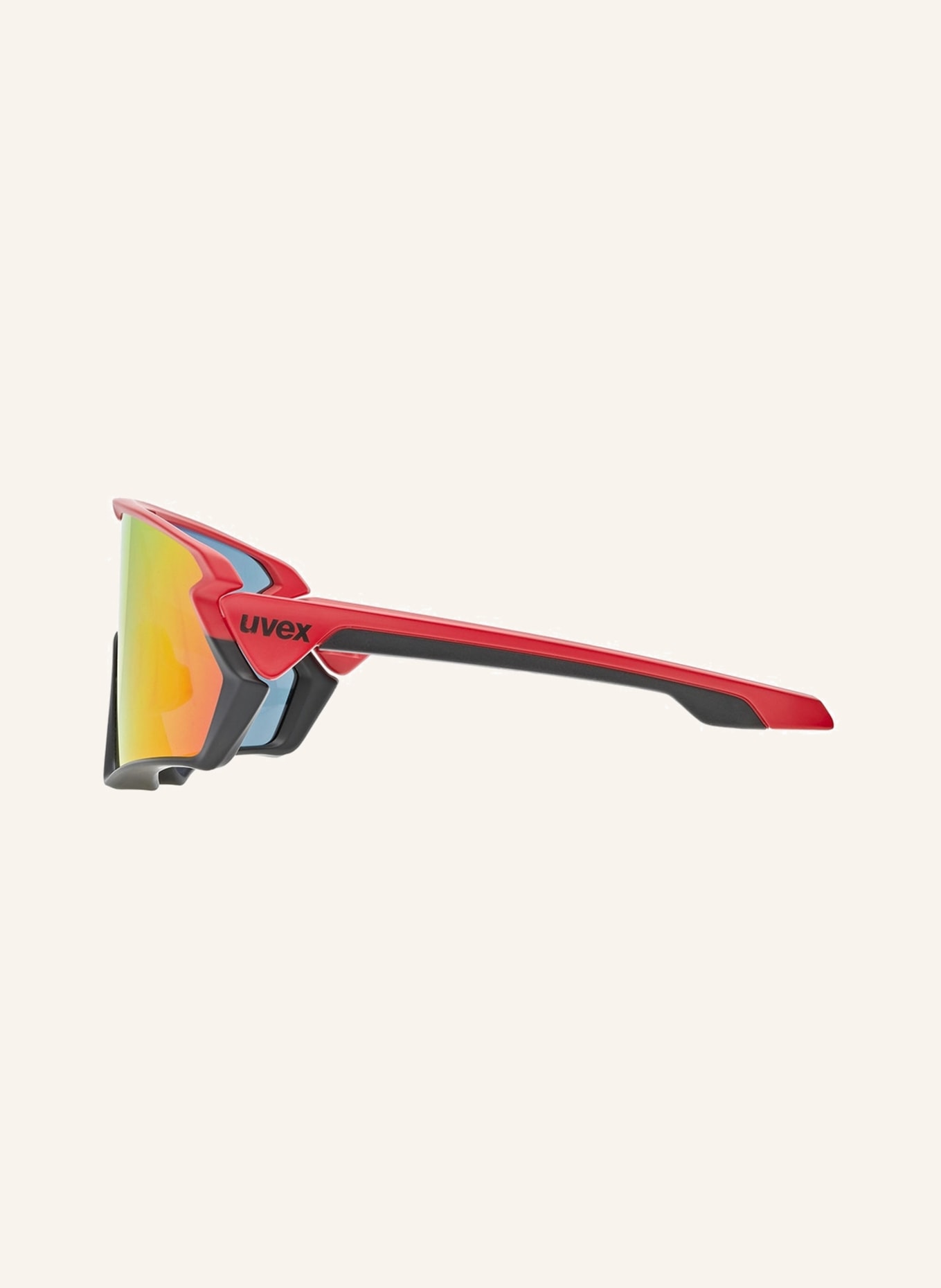 uvex Cycling glasses SPORTSTYLE 231, Color: 03202 - BLACK/ RED/ SILVER TRANSPARENT (Image 3)