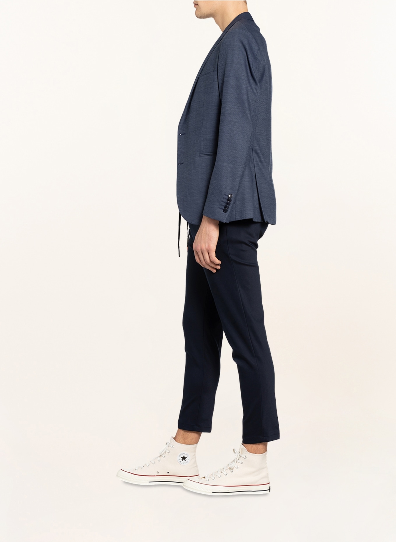 DRYKORN Spodnie garniturowe JEGER w stylu dresowym extra slim fit, Kolor: CIEMNONIEBIESKI (Obrazek 4)