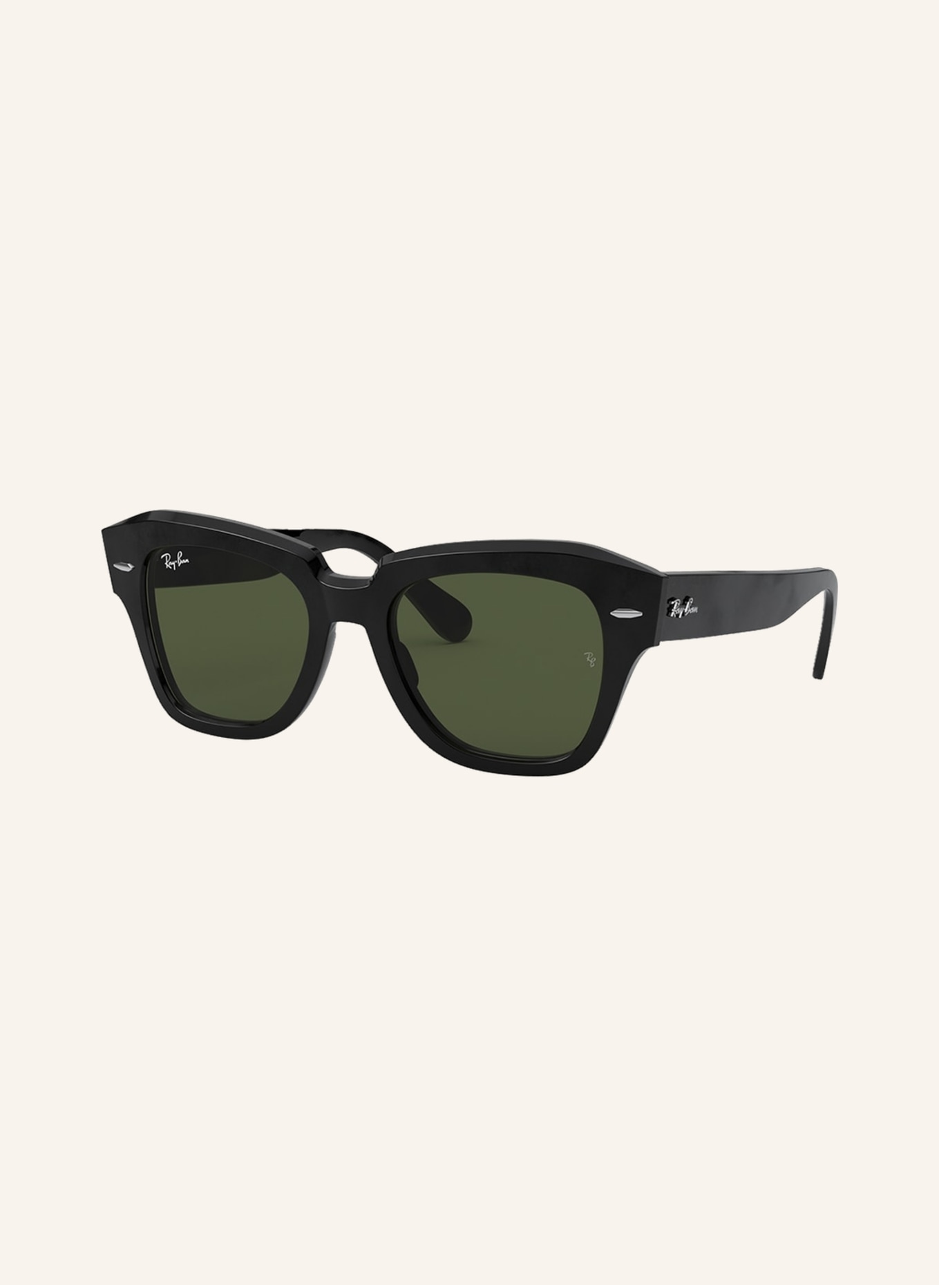 Ray-Ban Sunglasses RB2186, Color: 901/31 - BLACK/ GREEN (Image 1)