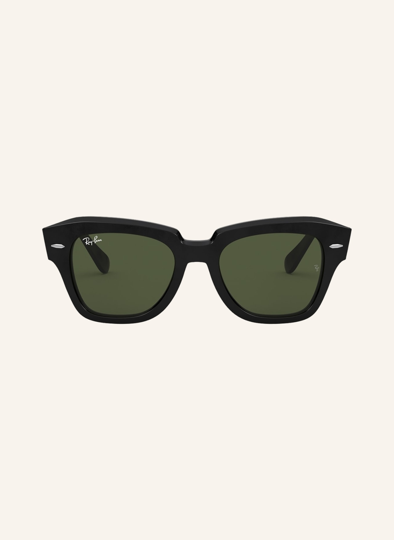 Ray-Ban Sunglasses RB2186, Color: 901/31 - BLACK/ GREEN (Image 2)