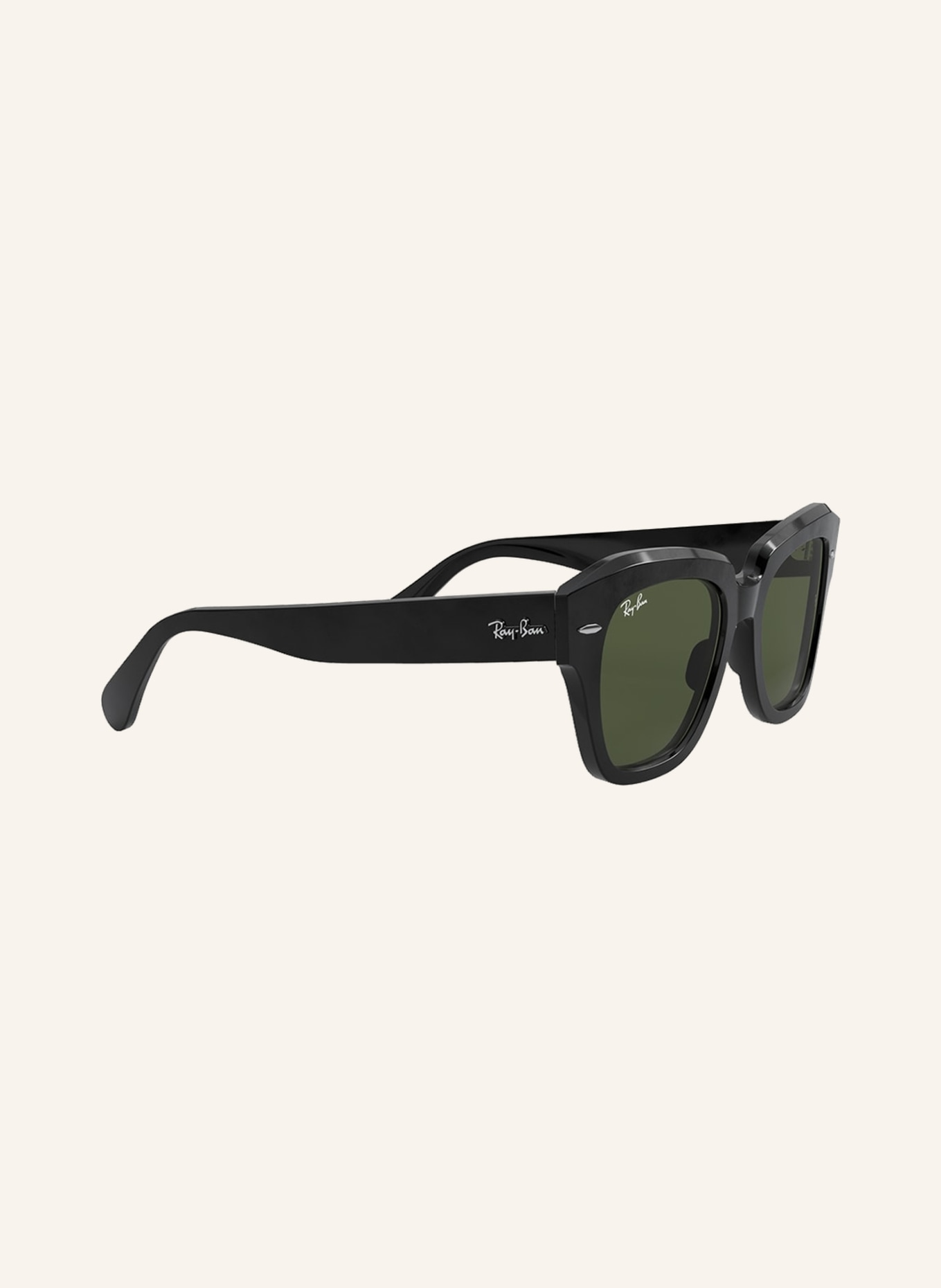 Ray-Ban Sunglasses RB2186, Color: 901/31 - BLACK/ GREEN (Image 3)
