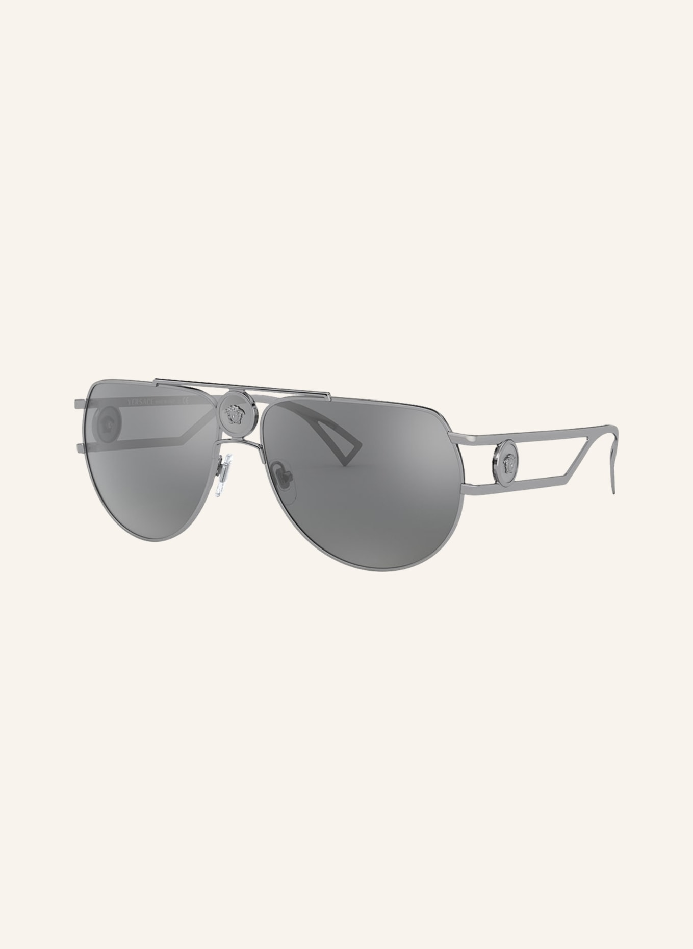 VERSACE Sunglasses VE2225, Color: 10016G - GRAY/ GRAY MIRRORED (Image 1)