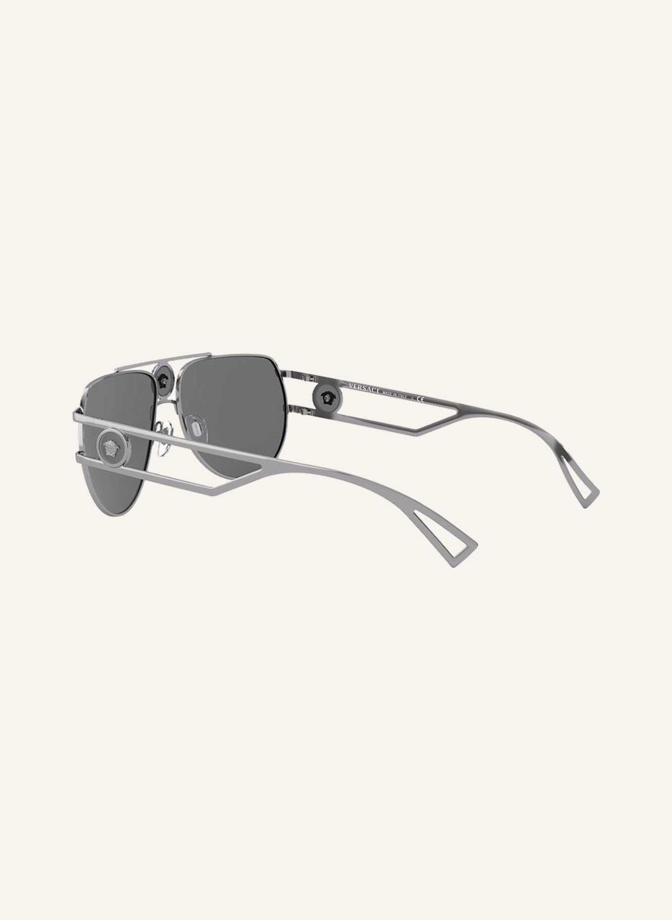 VERSACE Sunglasses VE2225, Color: 10016G - GRAY/ GRAY MIRRORED (Image 4)