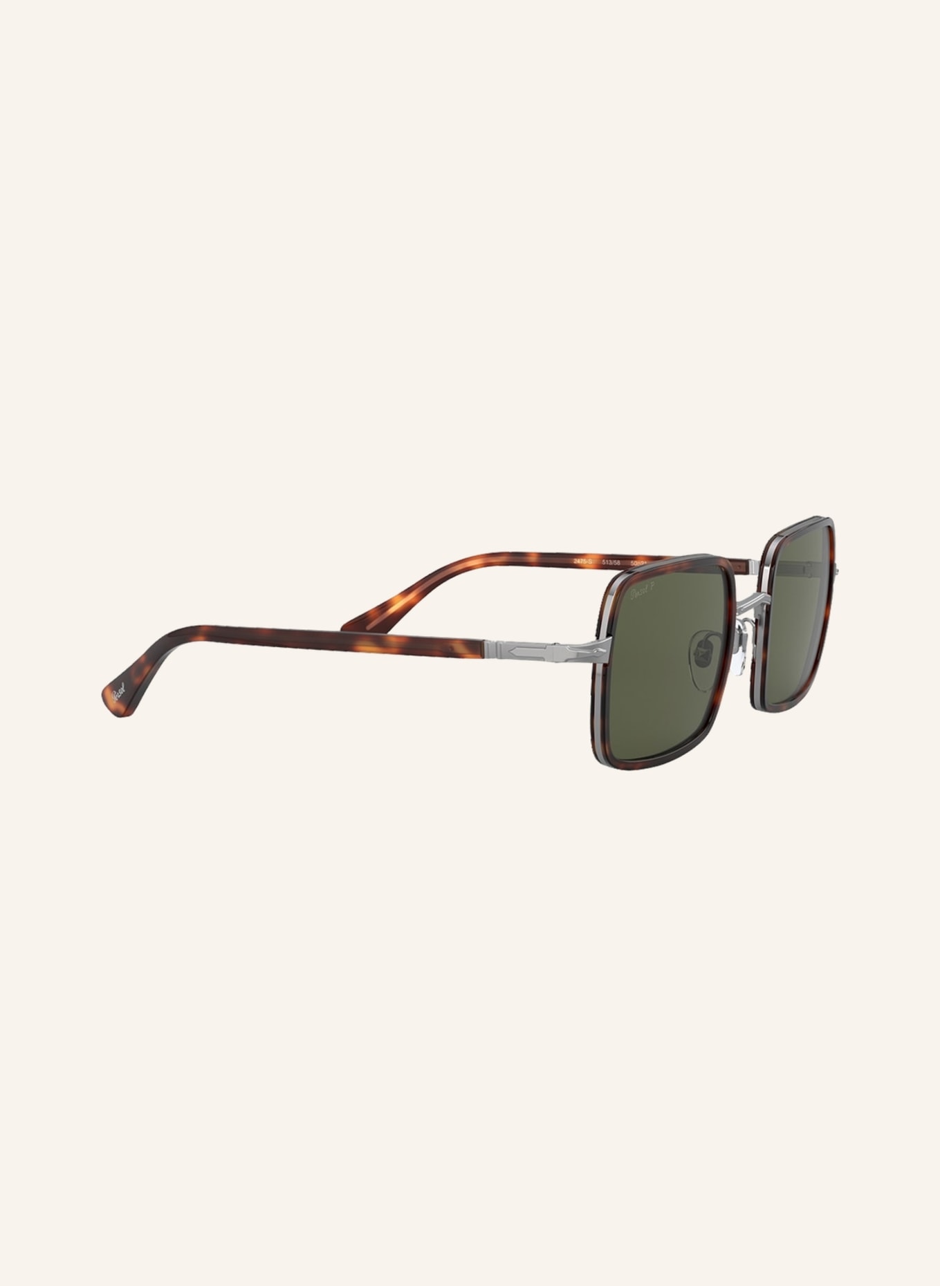 Persol Sunglasses PO2475S, Color: 513/58 - HAVANA/GREEN POLARIZED (Image 3)