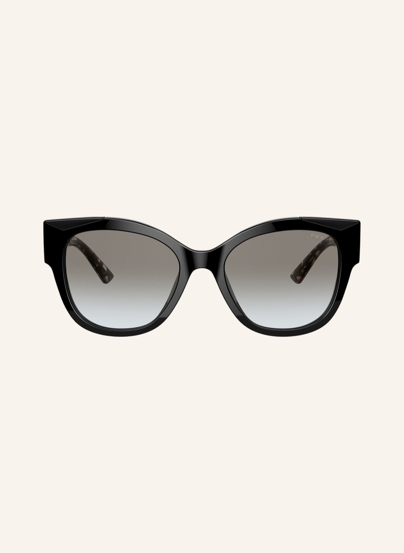PRADA Sunglasses PR02WS, Color: 1AB0A7 - BLACK/ GRAY GRADIENT (Image 2)