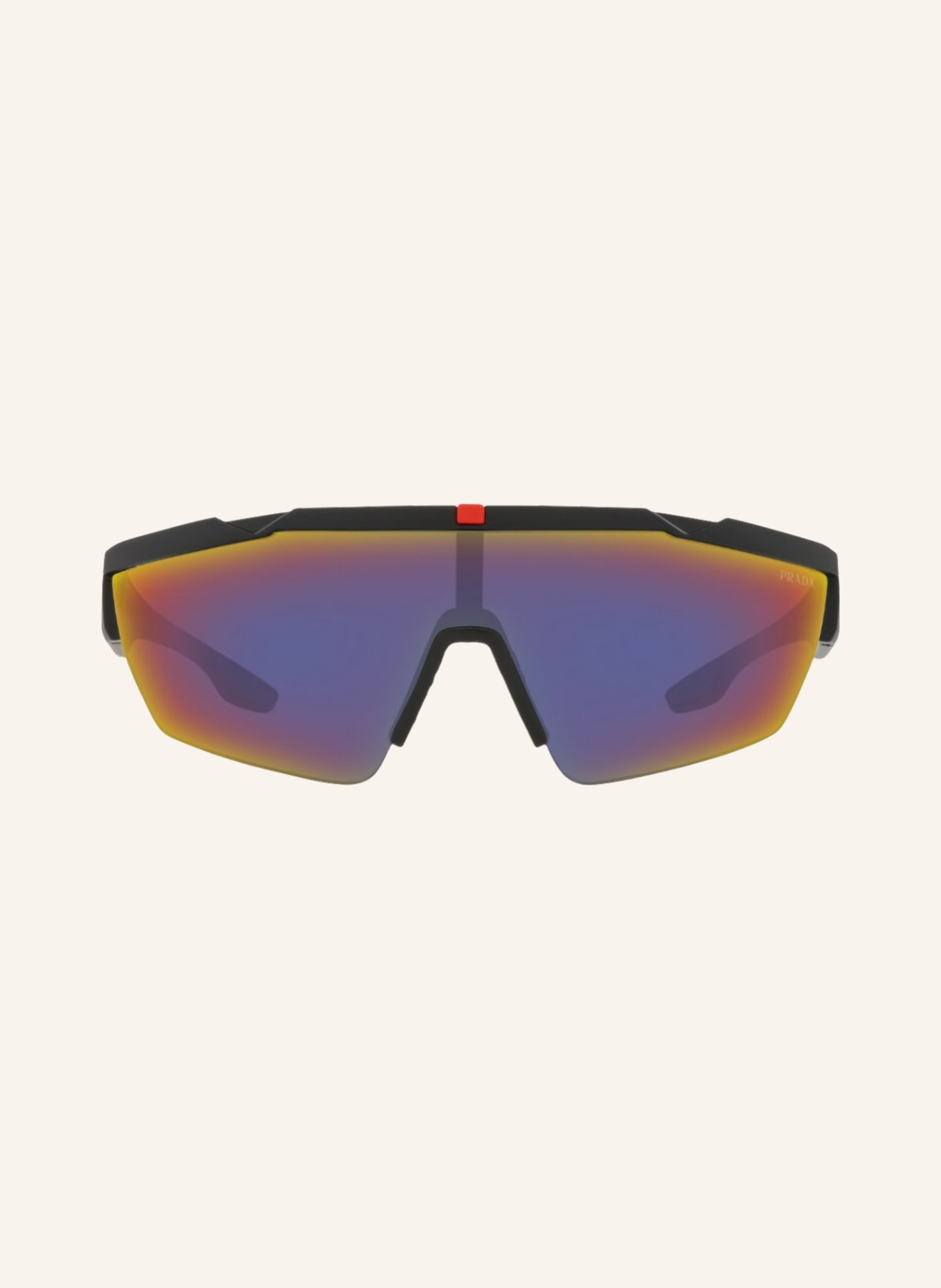 PRADA LINEA ROSSA Sunglasses PS 03XS, Color: DG008F - BLACK/MULTICOLOR MIRRORED (Image 2)
