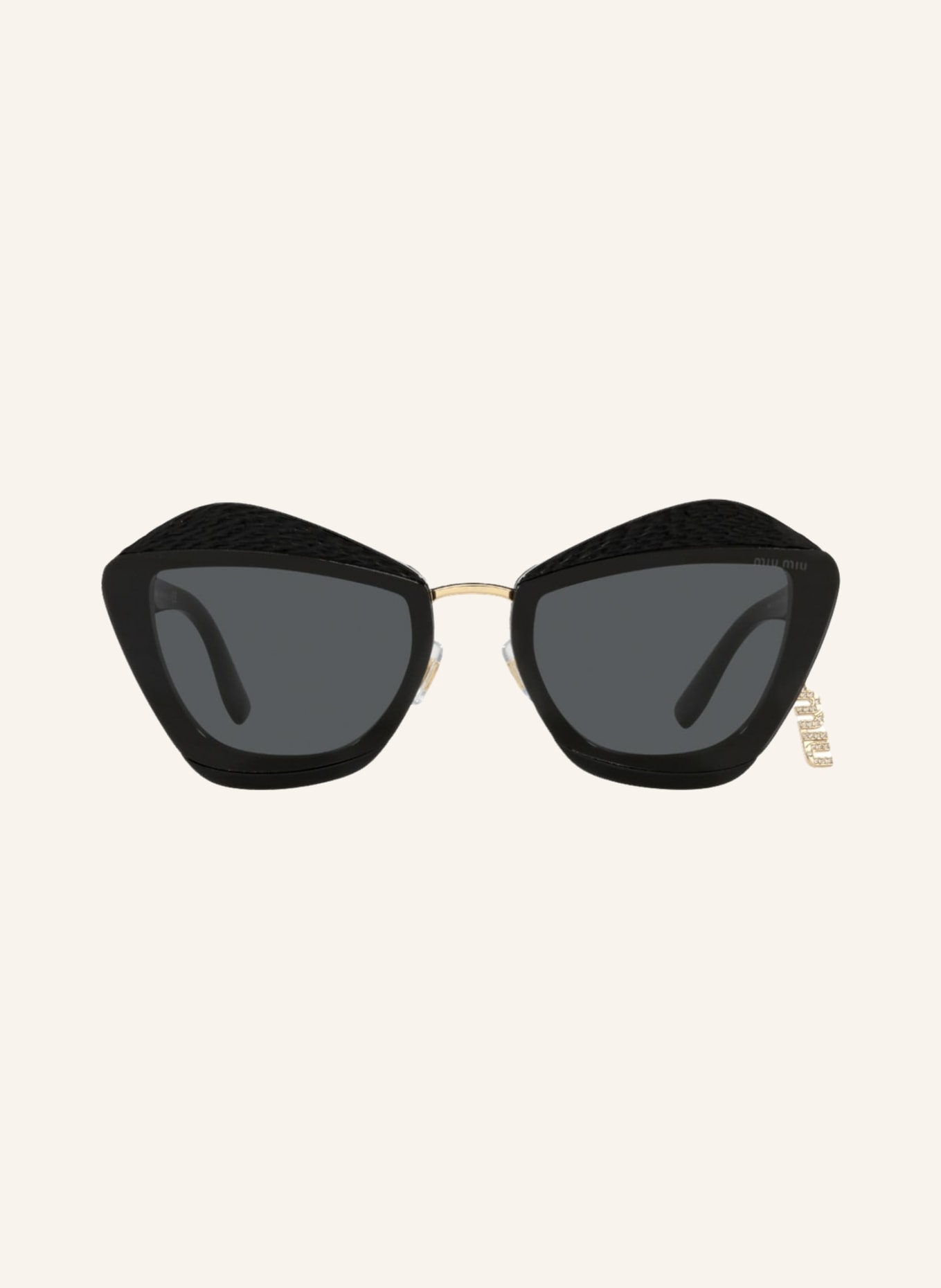 MIU MIU Sunglasses MU 01XS, Color: 01Q5S0 - BLACK/ GRAY (Image 2)