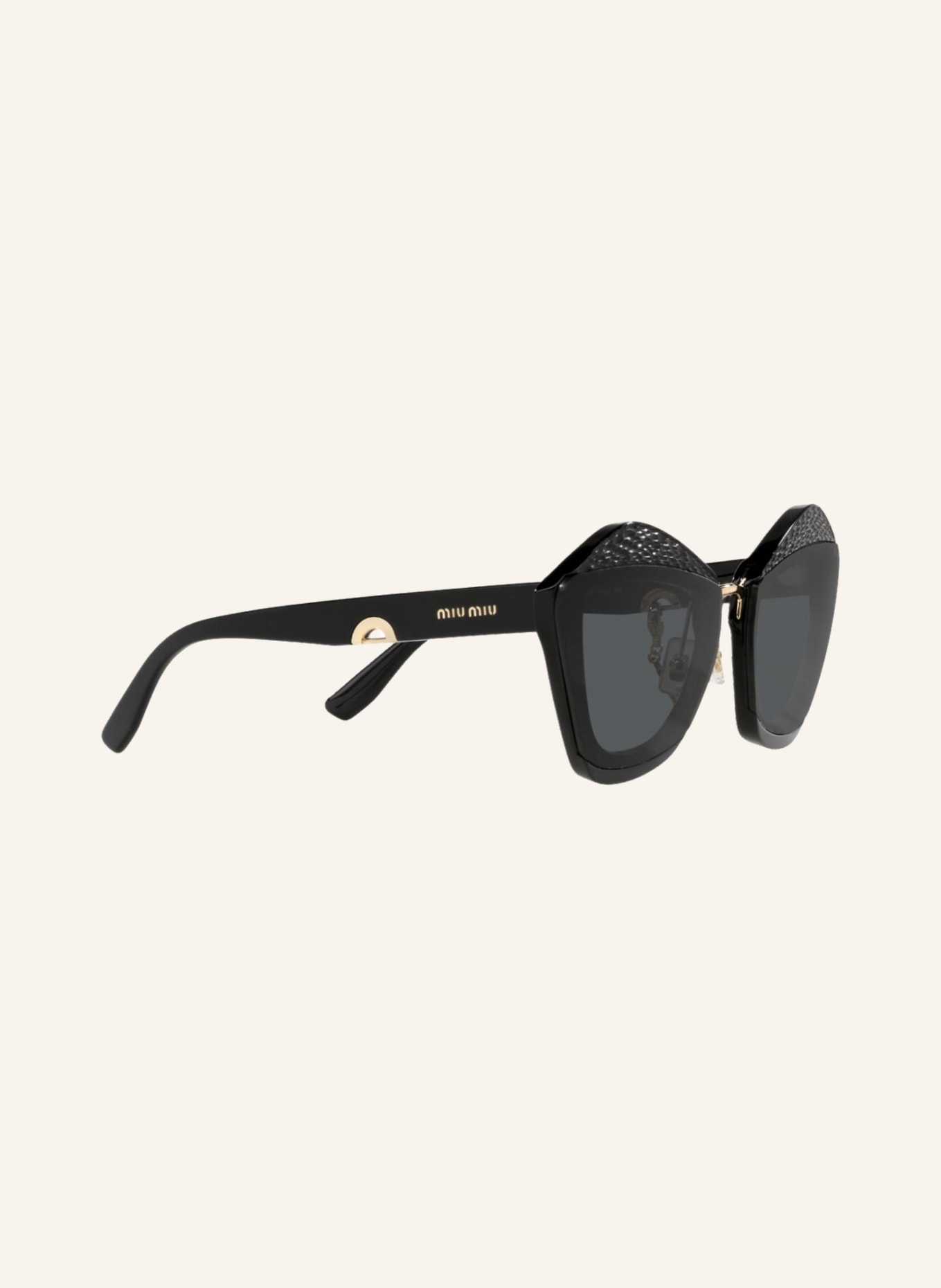 MIU MIU Sunglasses MU 01XS, Color: 01Q5S0 - BLACK/ GRAY (Image 3)
