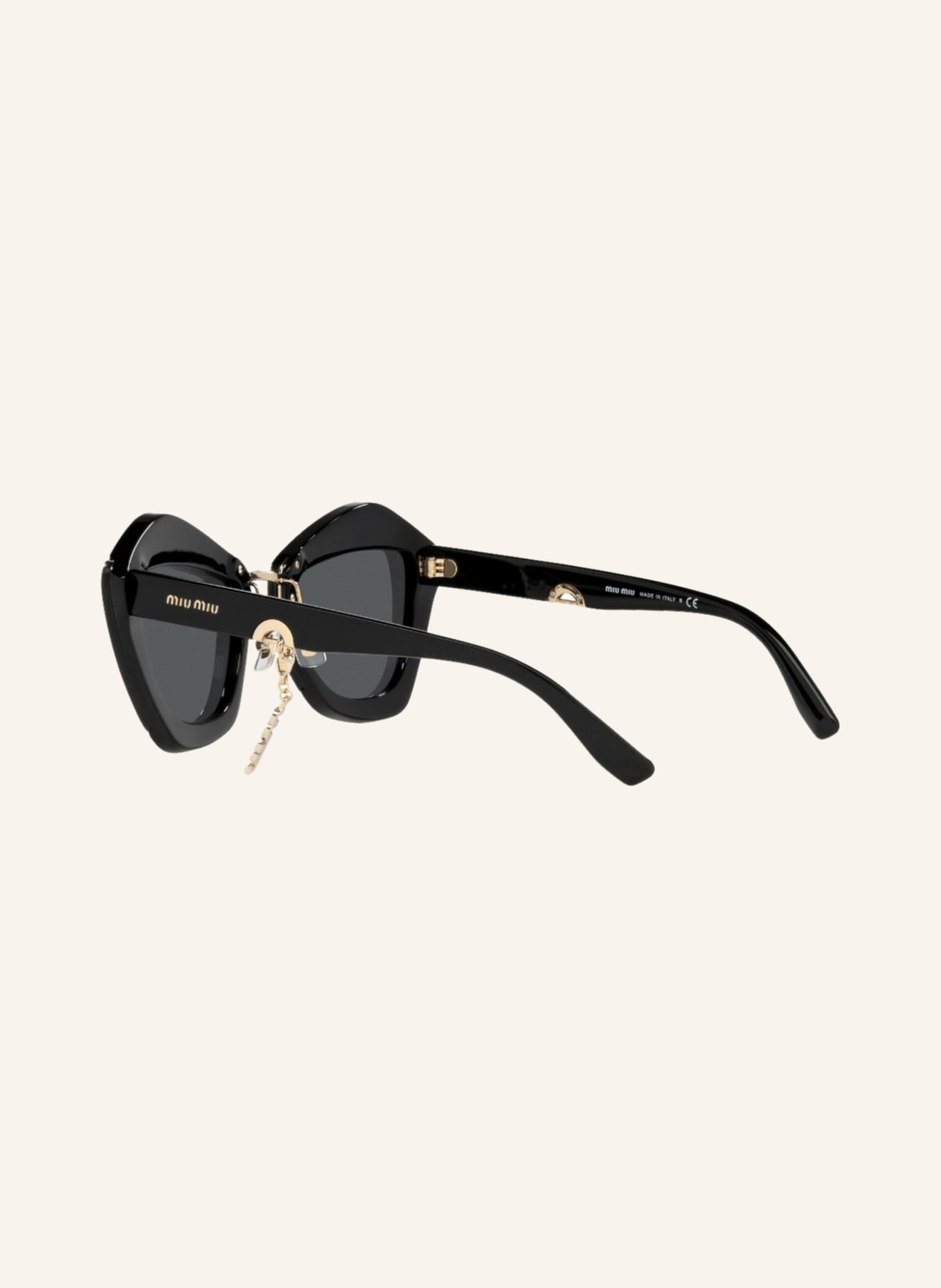MIU MIU Sunglasses MU 01XS, Color: 01Q5S0 - BLACK/ GRAY (Image 4)