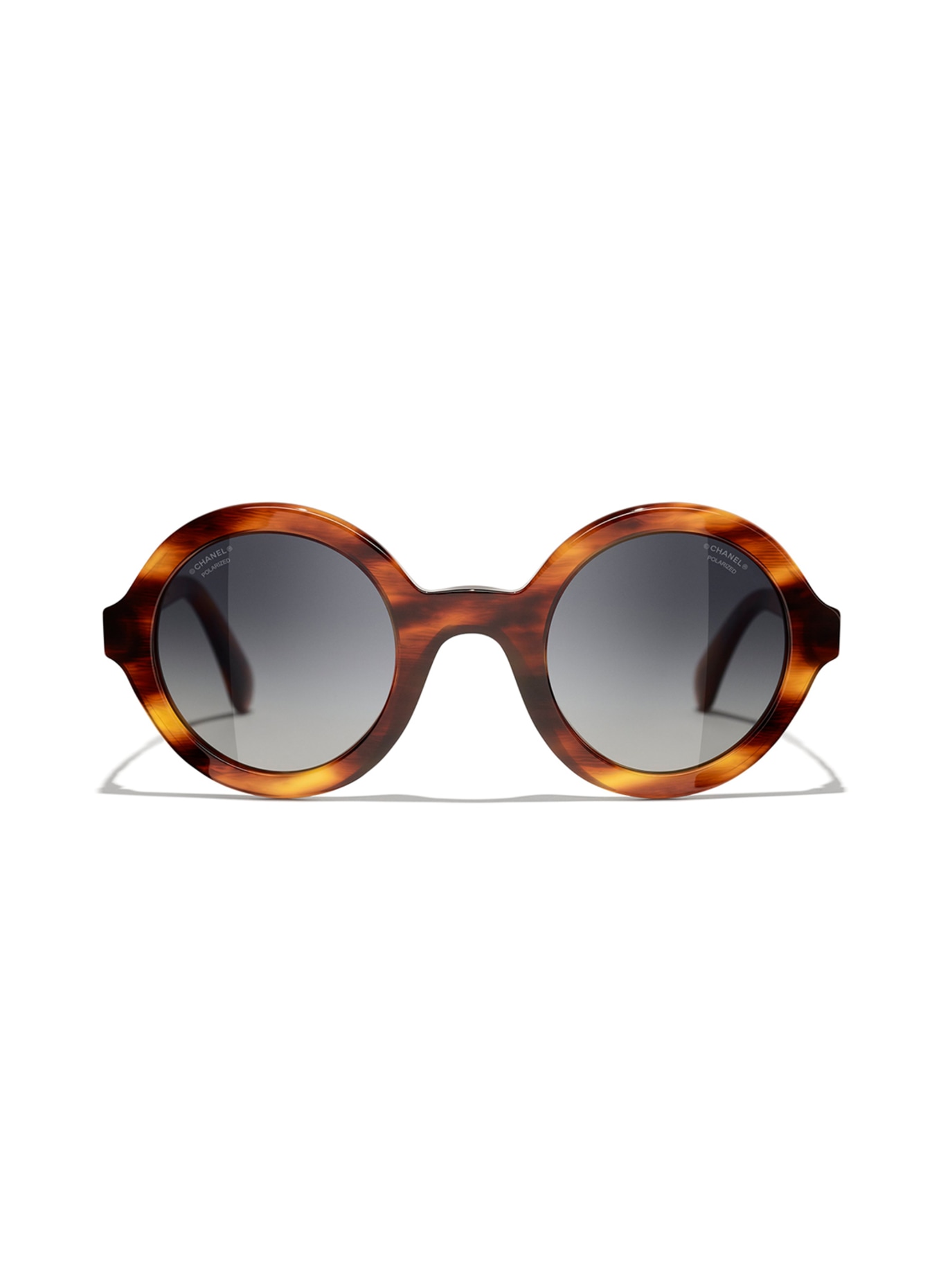 CHANEL Round sunglasses, Color: 1077S8 - HAVANA/ GRAY POLARIZED (Image 2)