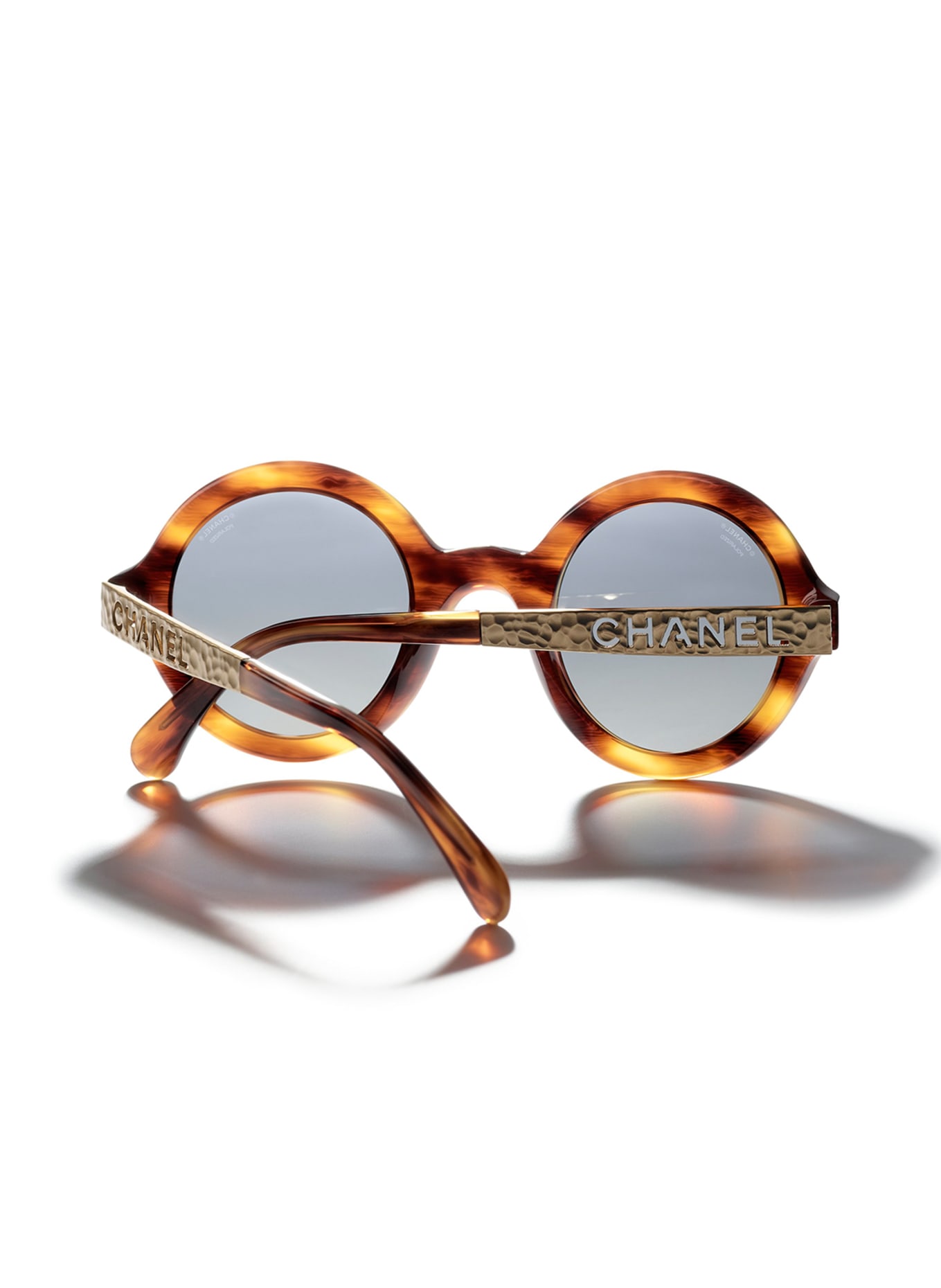 CHANEL Okrągłe okulary przeciwsłoneczne, Kolor: 1077S8 – HAVANA / SZARY POLARYZOWANY (Obrazek 4)