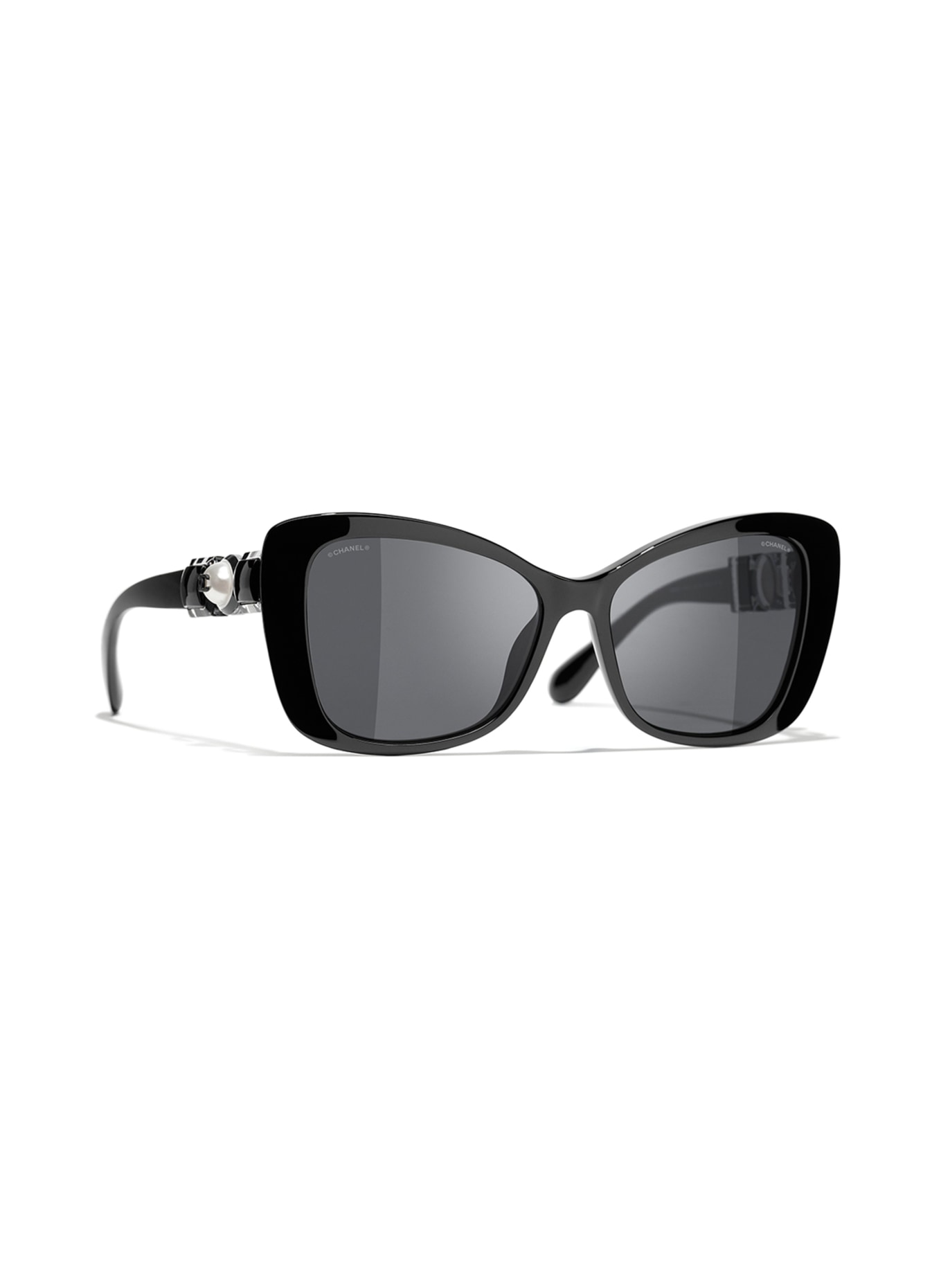 CHANEL Butterfly sunglasses in c501s4 - black/gray