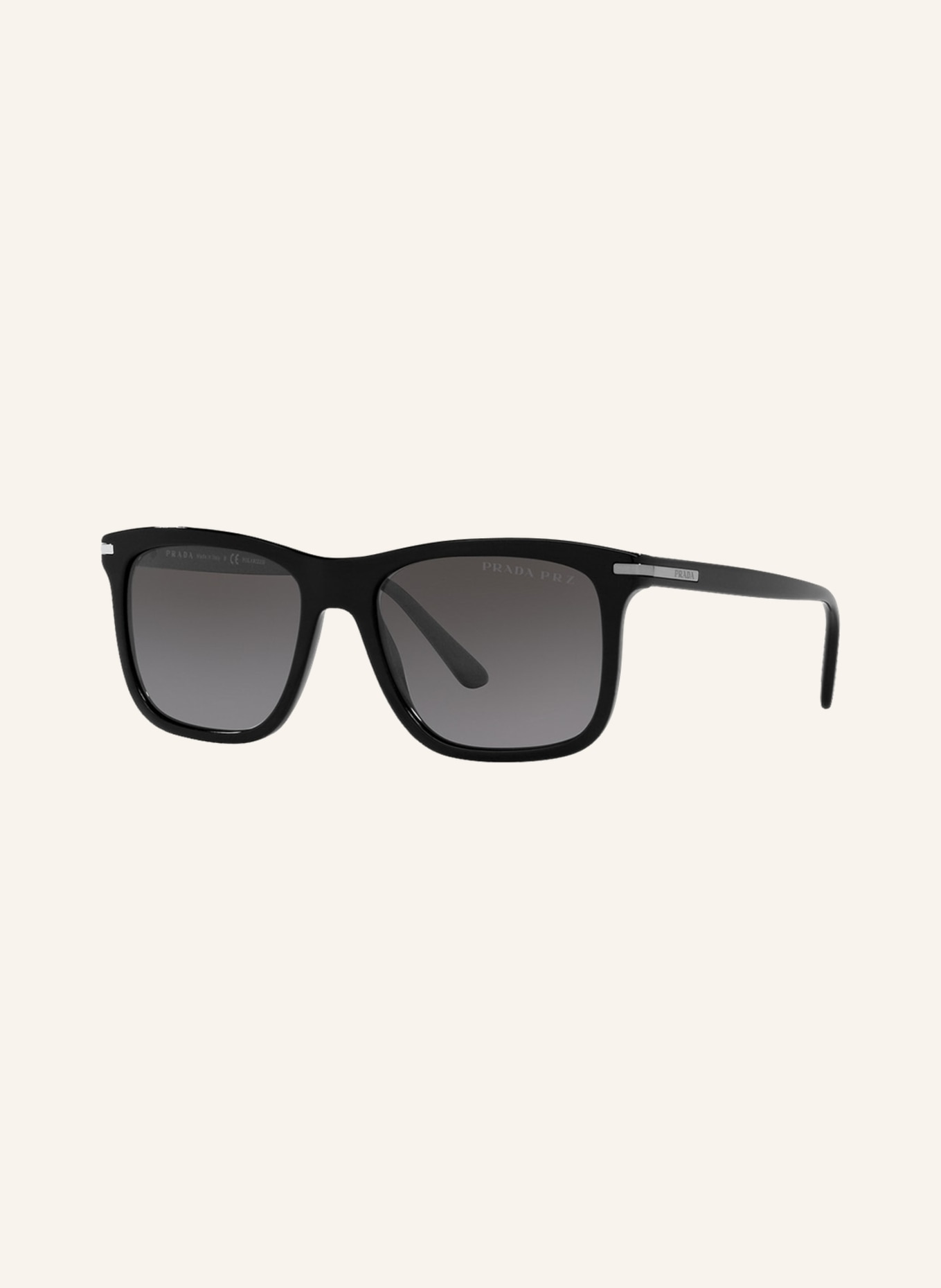 PRADA Sunglasses PR 18WS, Color: 1AB09G - BLACK/ GRAY POLARIZED (Image 1)
