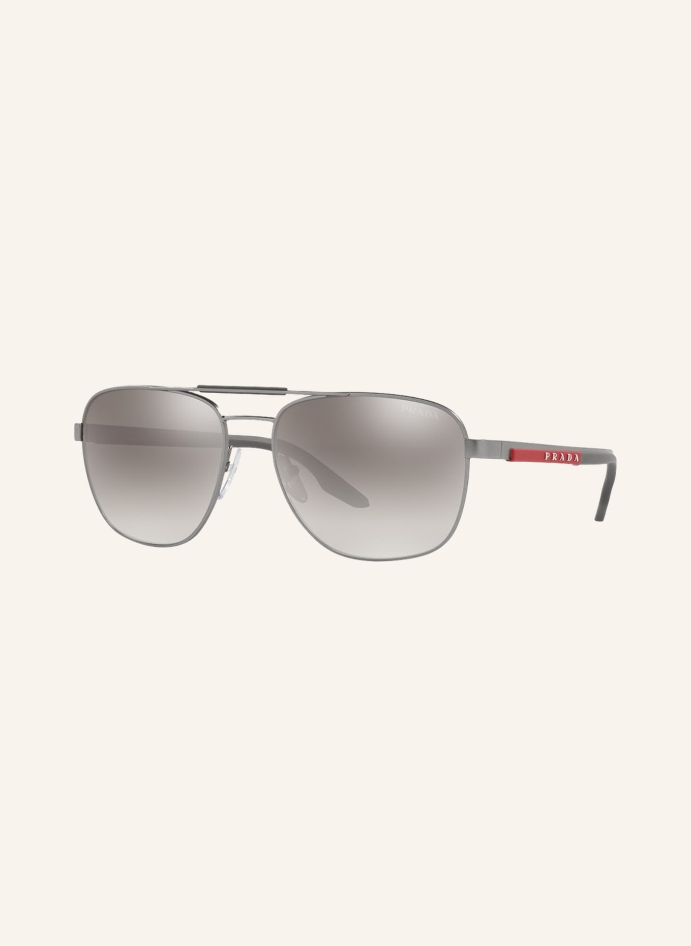 PRADA LINEA ROSSA Sunglasses PS 53XS, Color: 7CQ02M - SILVER/GRAY GRADIENT (Image 1)