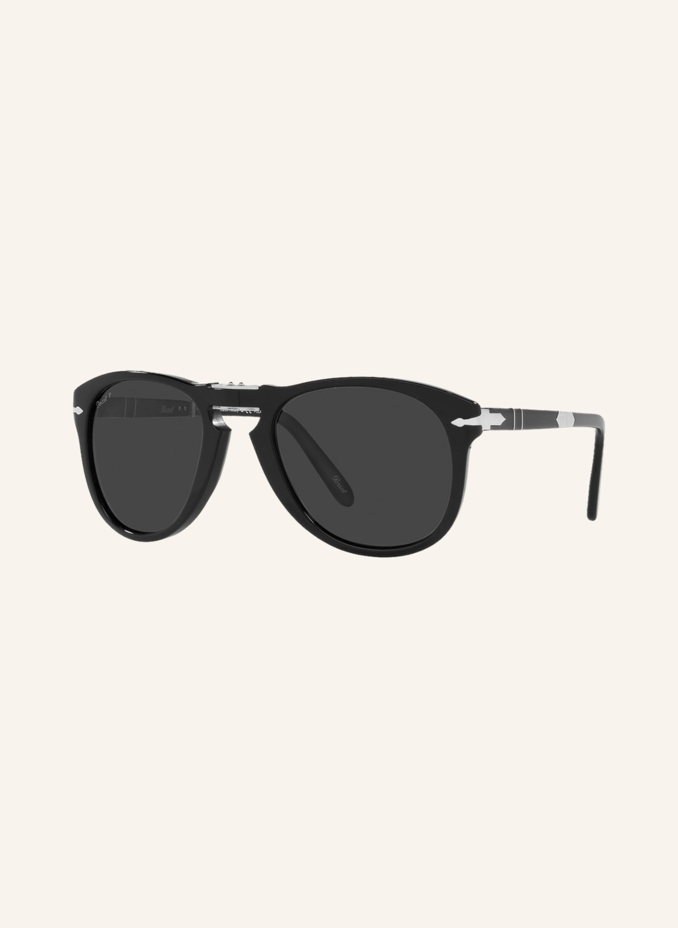 Persol Sunglasses PO0714SM STEVE MCQUEEN™ with folding function, Color: 95/48 - BLACK/ GRAY POLARIZED (Image 1)