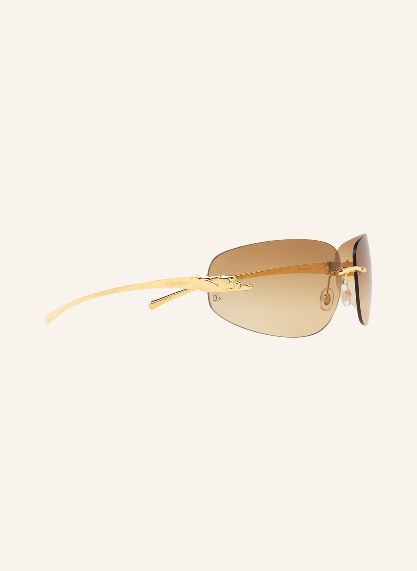 Cartier Sunglasses CT0062S, Color: 72 - GOLD/BROWN GRADIENT (Image 3)