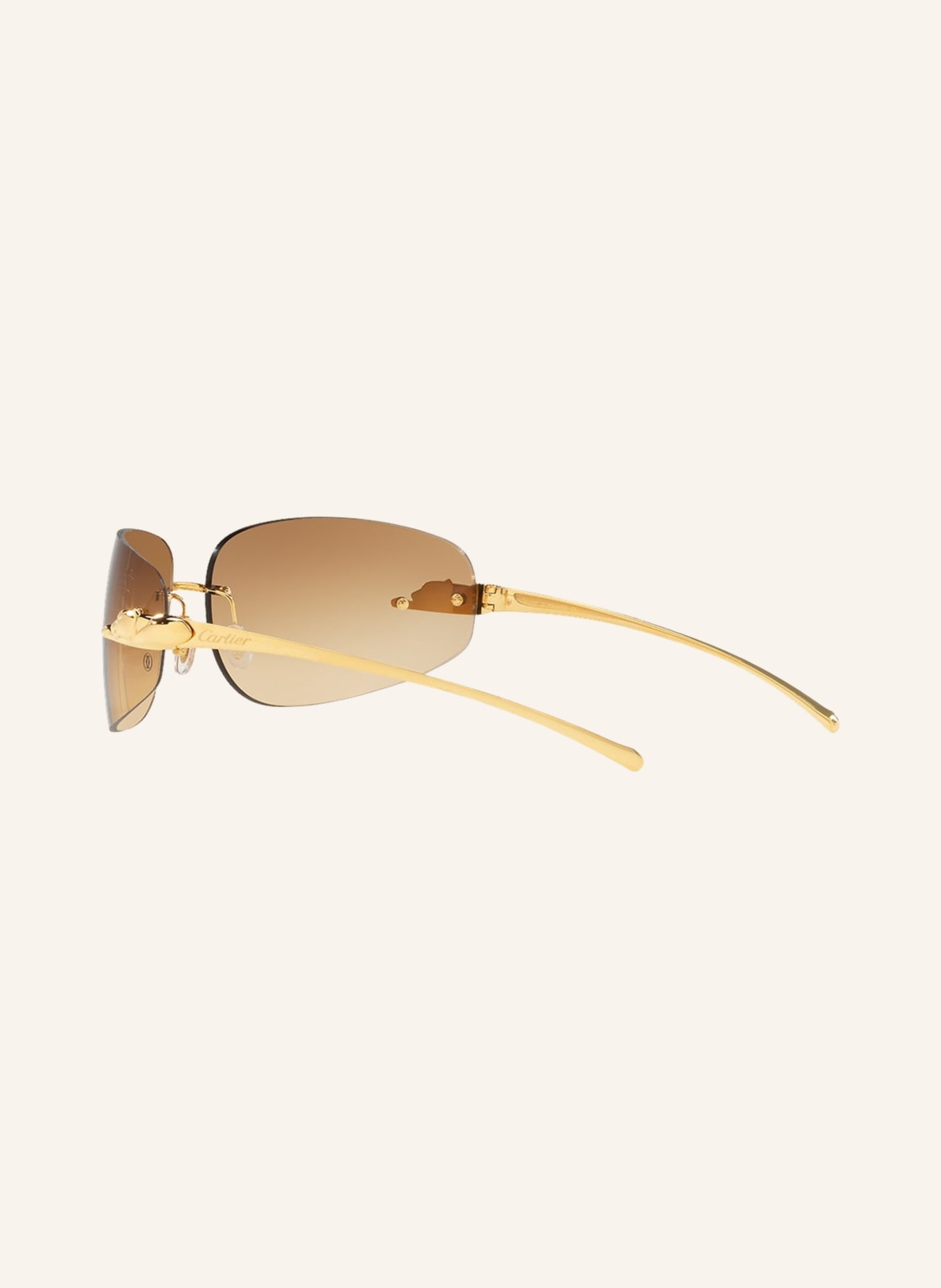 Cartier Sunglasses CT0062S, Color: 72 - GOLD/BROWN GRADIENT (Image 4)
