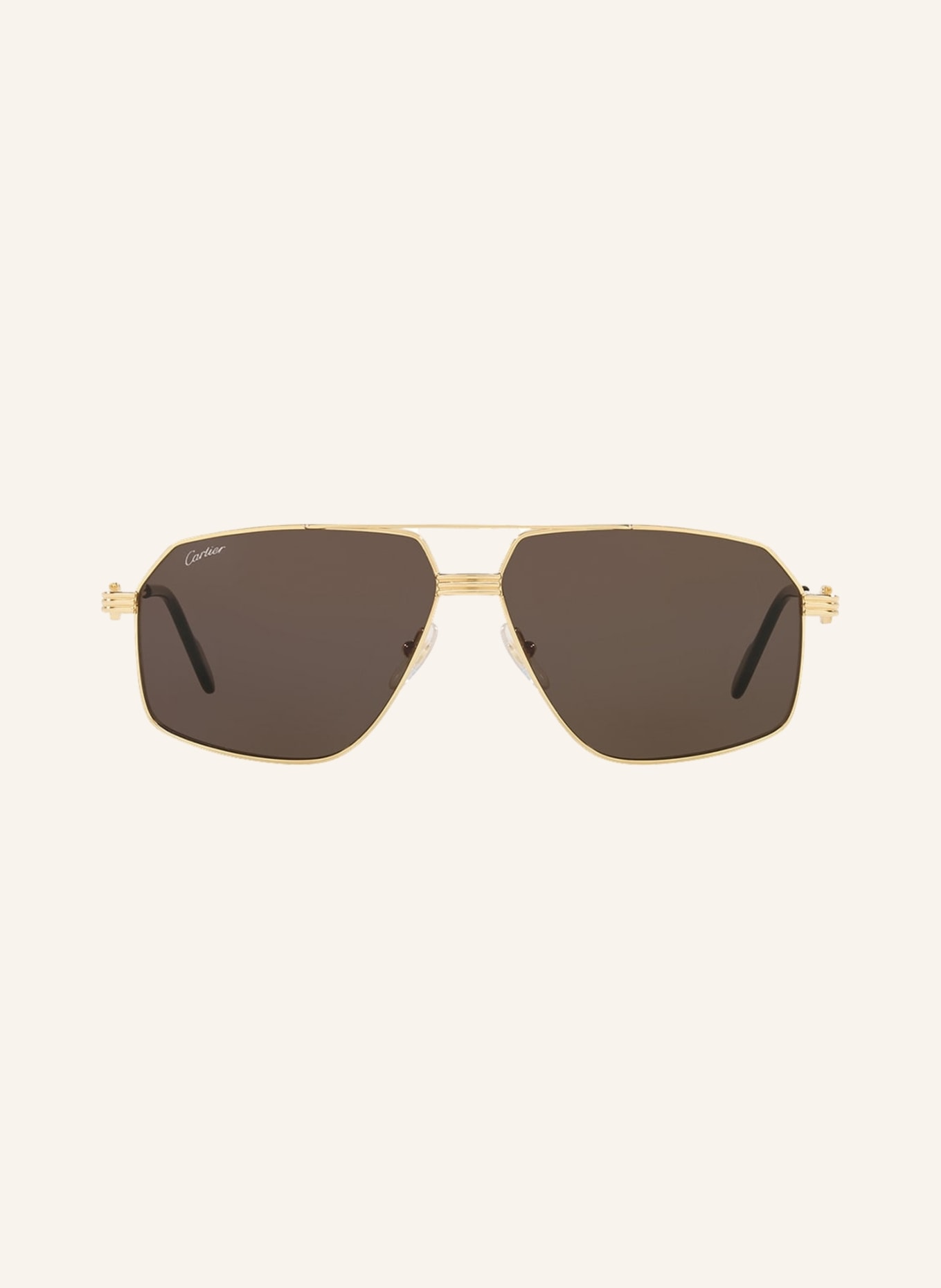 Cartier Sunglasses CT0270S, Color: 2300L1 - GOLD/ BROWN (Image 2)