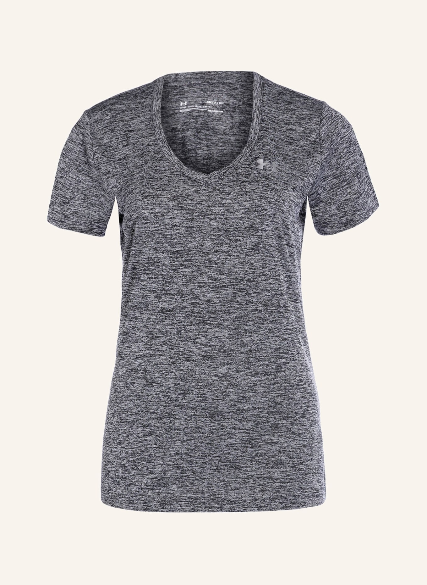 UNDER ARMOUR T-shirt UA TECH™ TWIST, Color: BLACK MÉLANGE (Image 1)